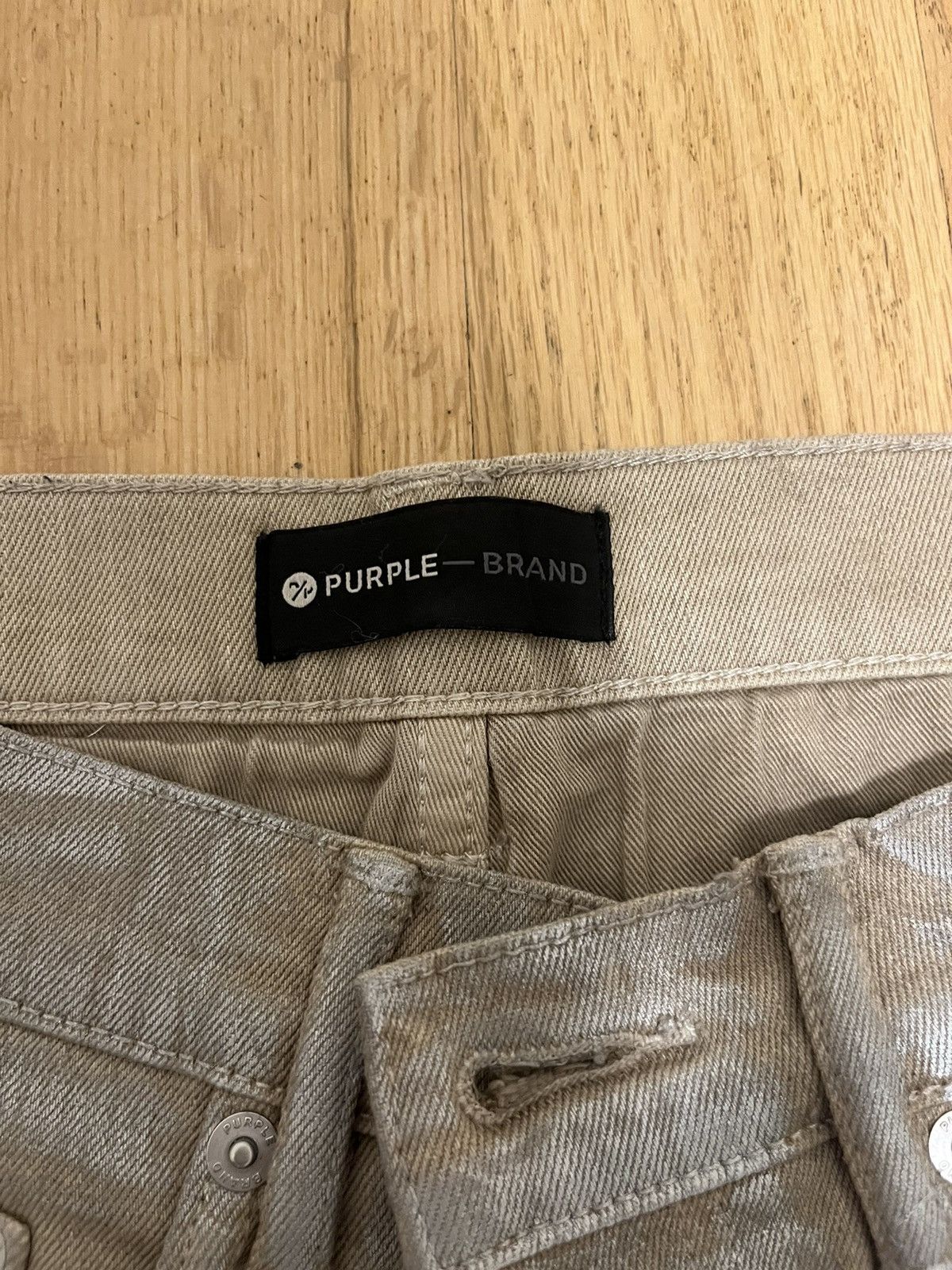 Chameleon wash purple jeans (silver)