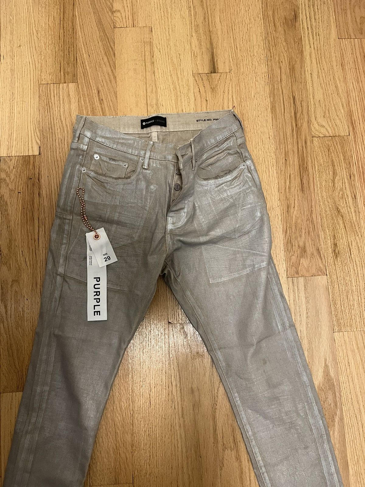 Chameleon wash purple jeans (silver)