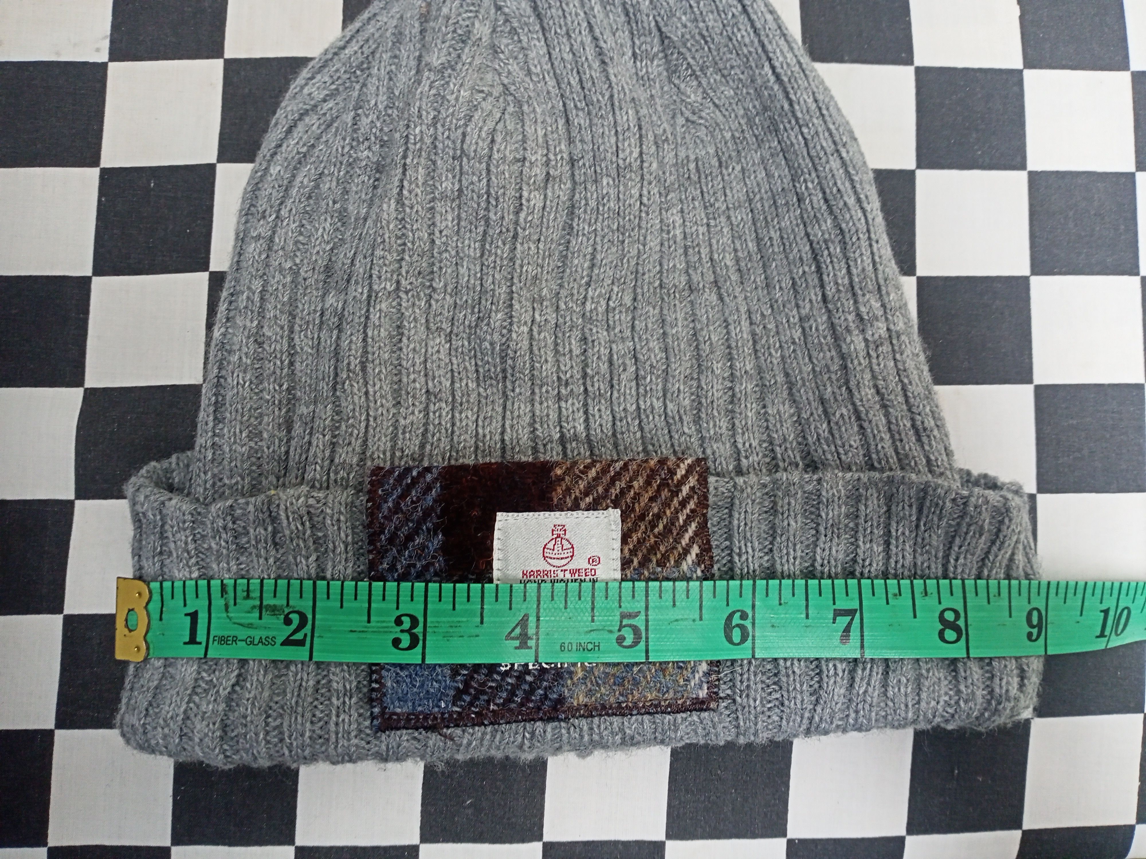 Harris Tweed Vintage Harris Tweed Gray Beanie Hat Luxury Designer Size ONE SIZE - 5 Thumbnail