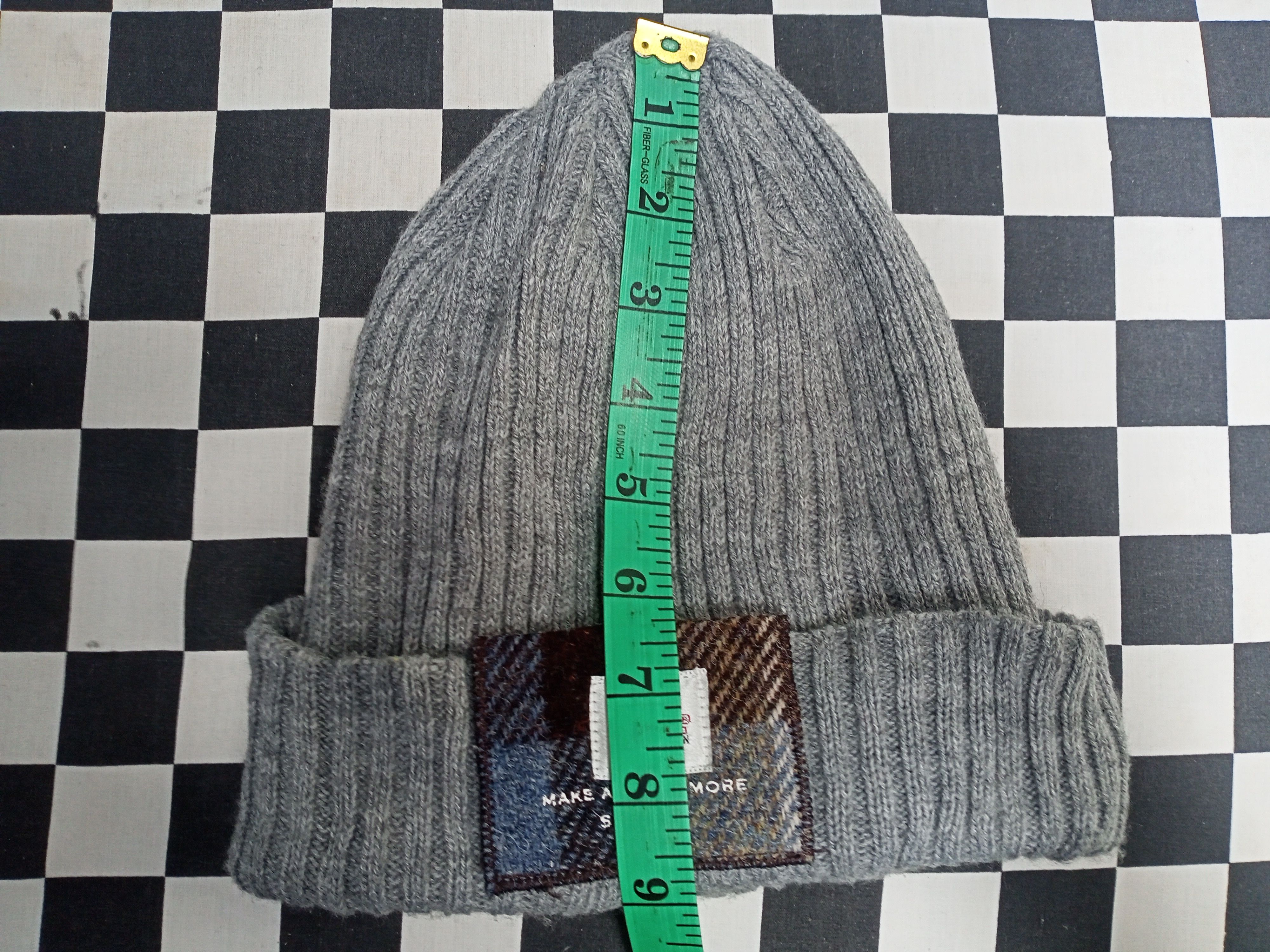 Harris Tweed Vintage Harris Tweed Gray Beanie Hat Luxury Designer Size ONE SIZE - 6 Thumbnail
