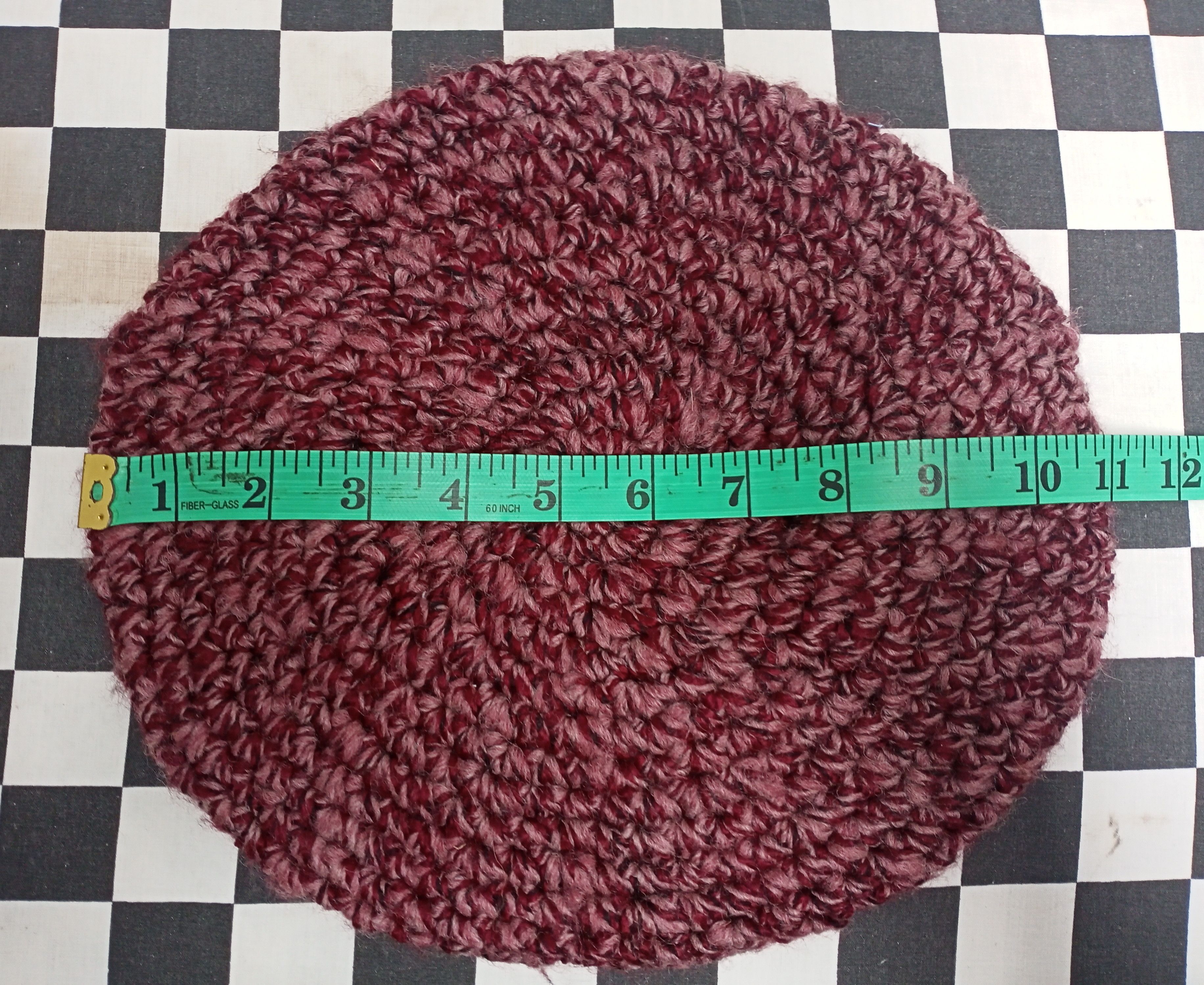 Vintage Vintage Knit Wool Beret Hat Crochet Size ONE SIZE - 8 Thumbnail