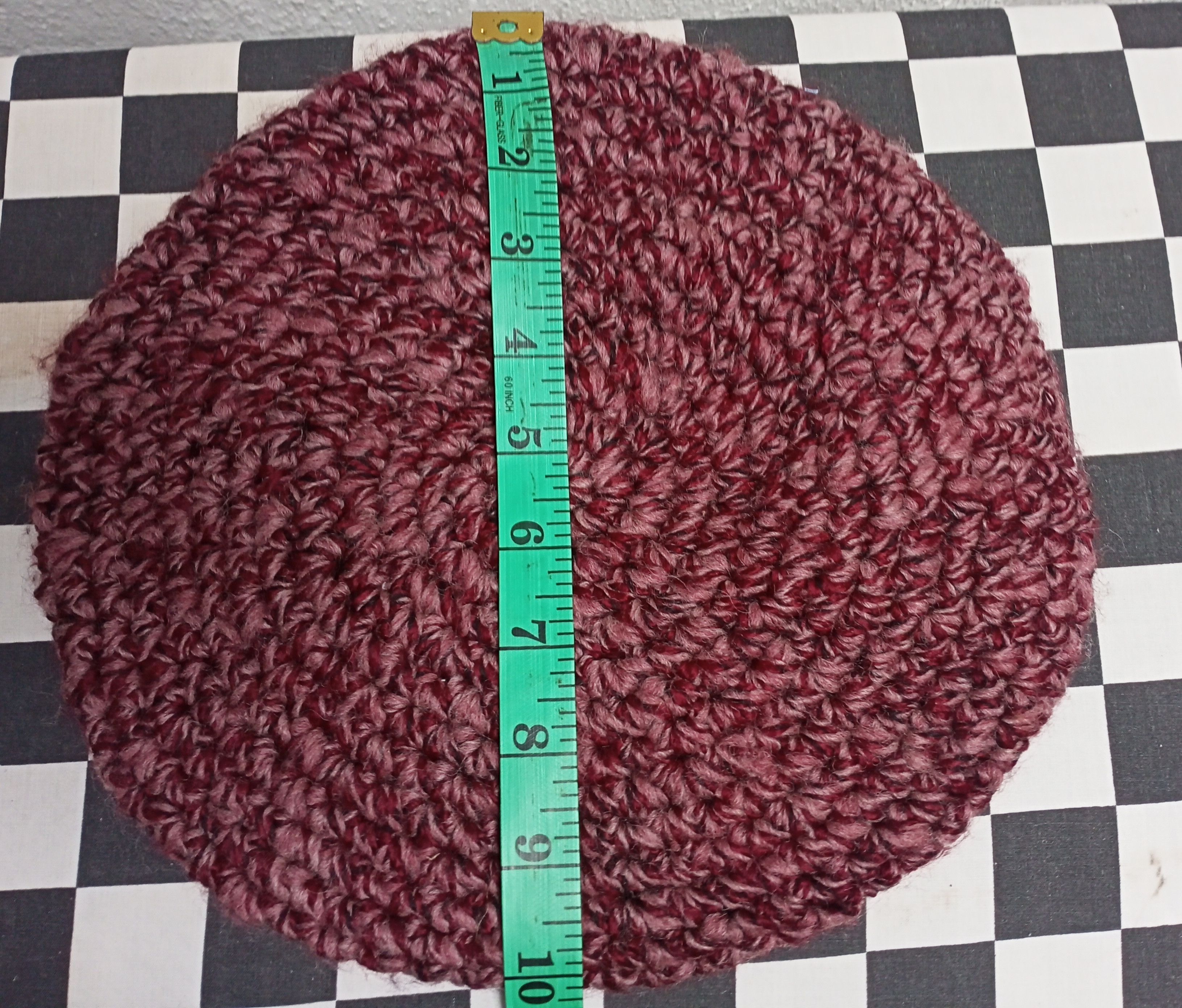 Vintage Vintage Knit Wool Beret Hat Crochet Size ONE SIZE - 9 Thumbnail