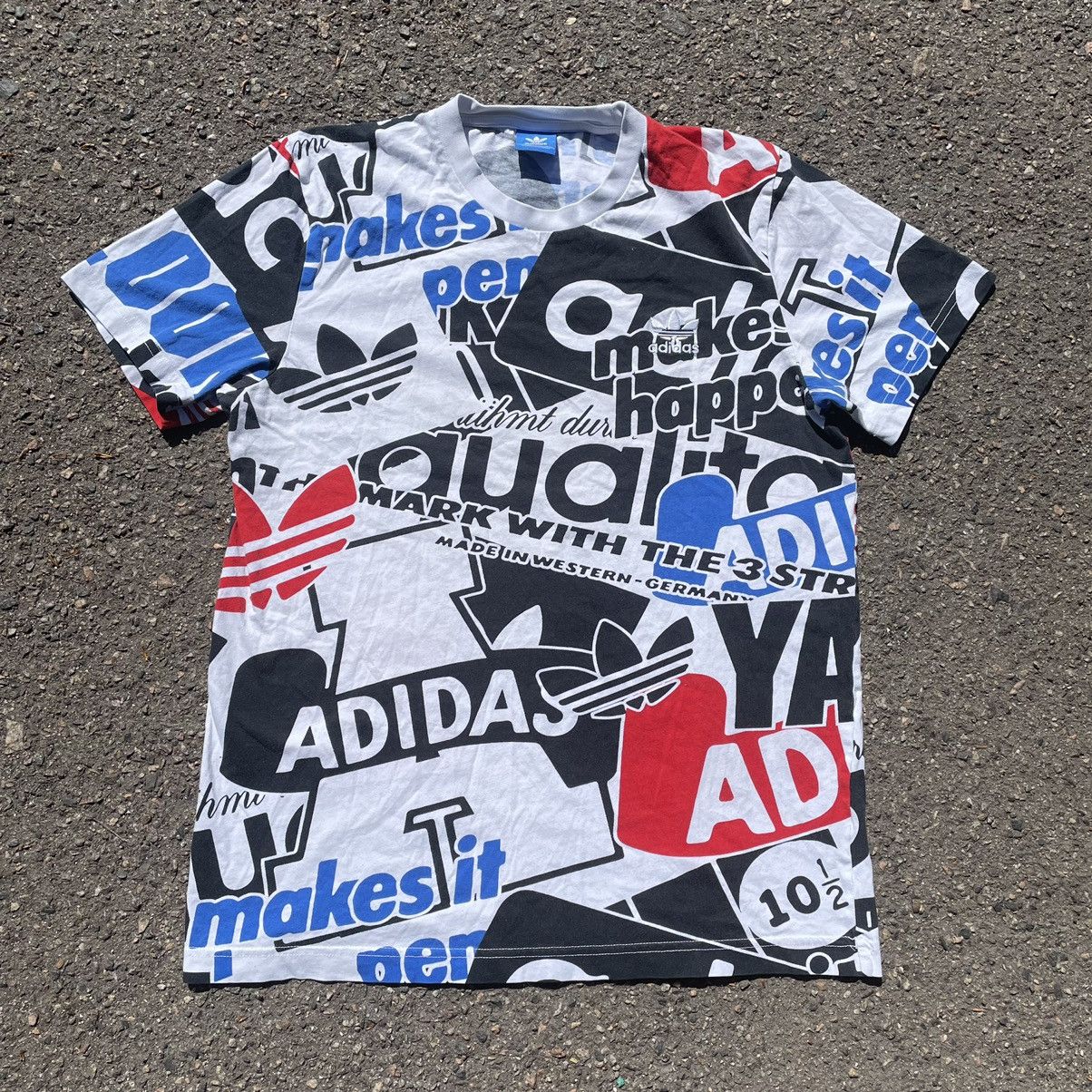 Adidas Vintage Y2K Adidas Tee Stripes Streetwear Hype Size US M / EU 48-50 / 2 - 1 Thumbnail