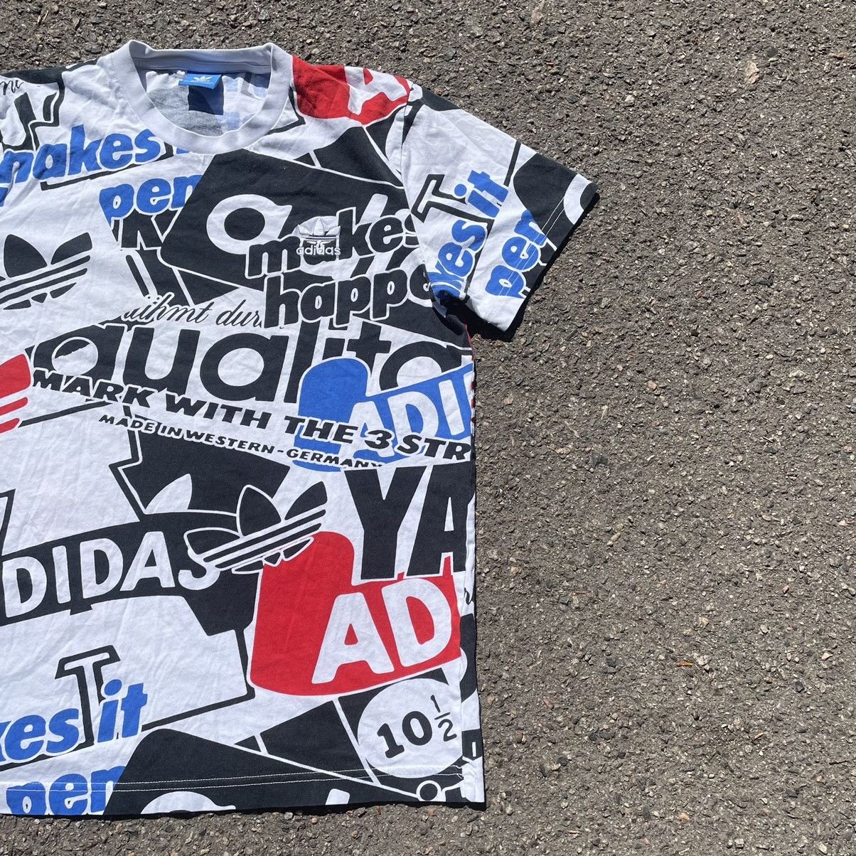 Adidas Vintage Y2K Adidas Tee Stripes Streetwear Hype Size US M / EU 48-50 / 2 - 2 Thumbnail