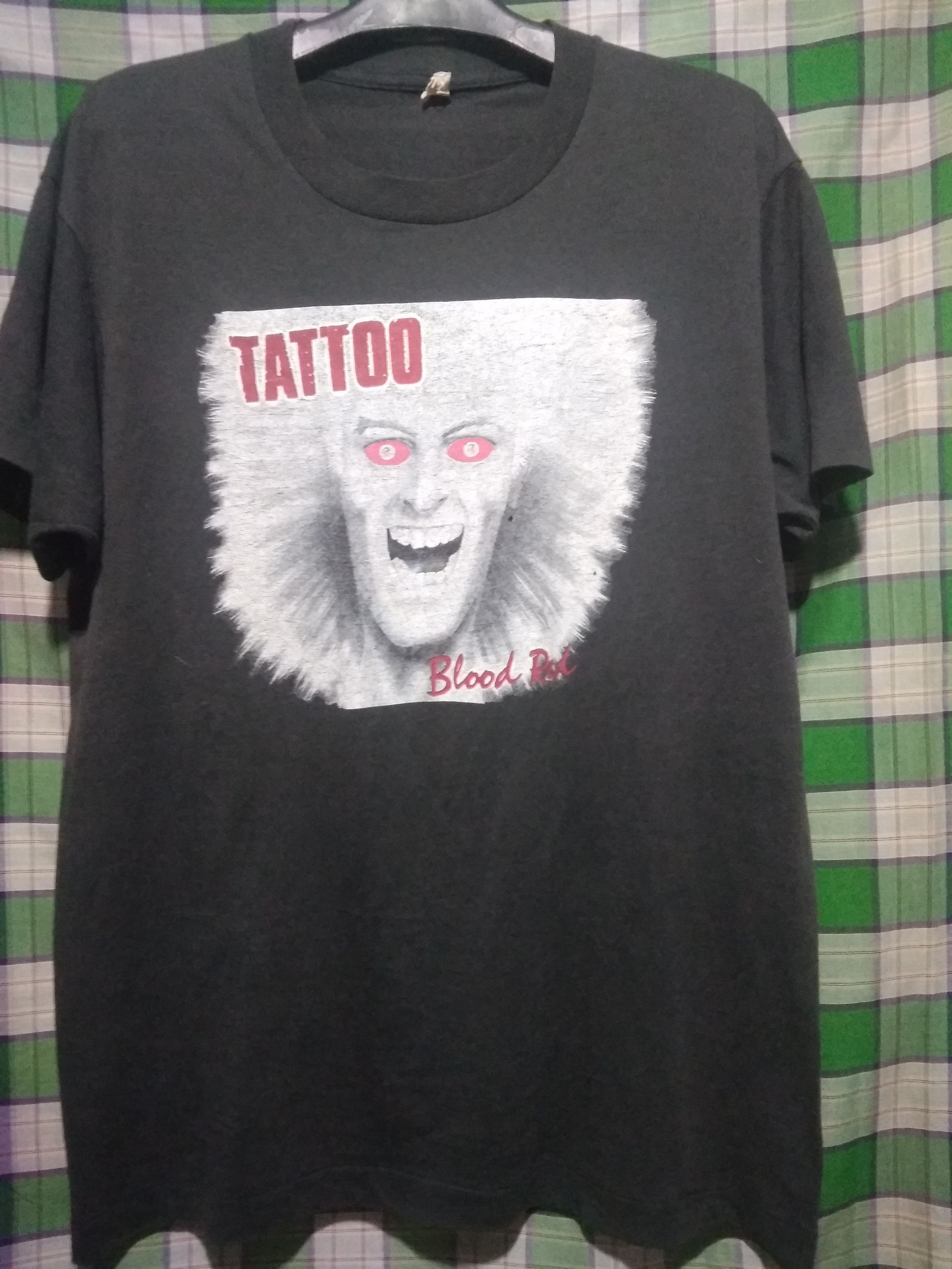 Band Tees Vintage 80s TATTOO American Thrash Metal screen stars Size US L / EU 52-54 / 3 - 1 Thumbnail