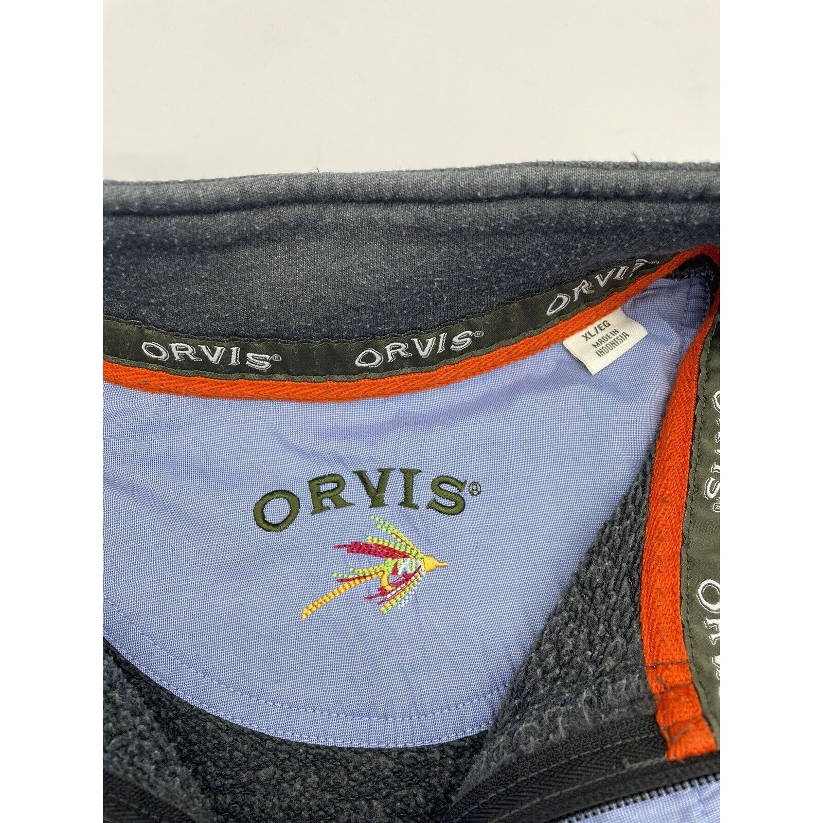 Orvis Orvis Men's Fleece Pullover Sz XL Gray 1/4 Zip Snap Sweatshi Size US XL / EU 56 / 4 - 2 Preview