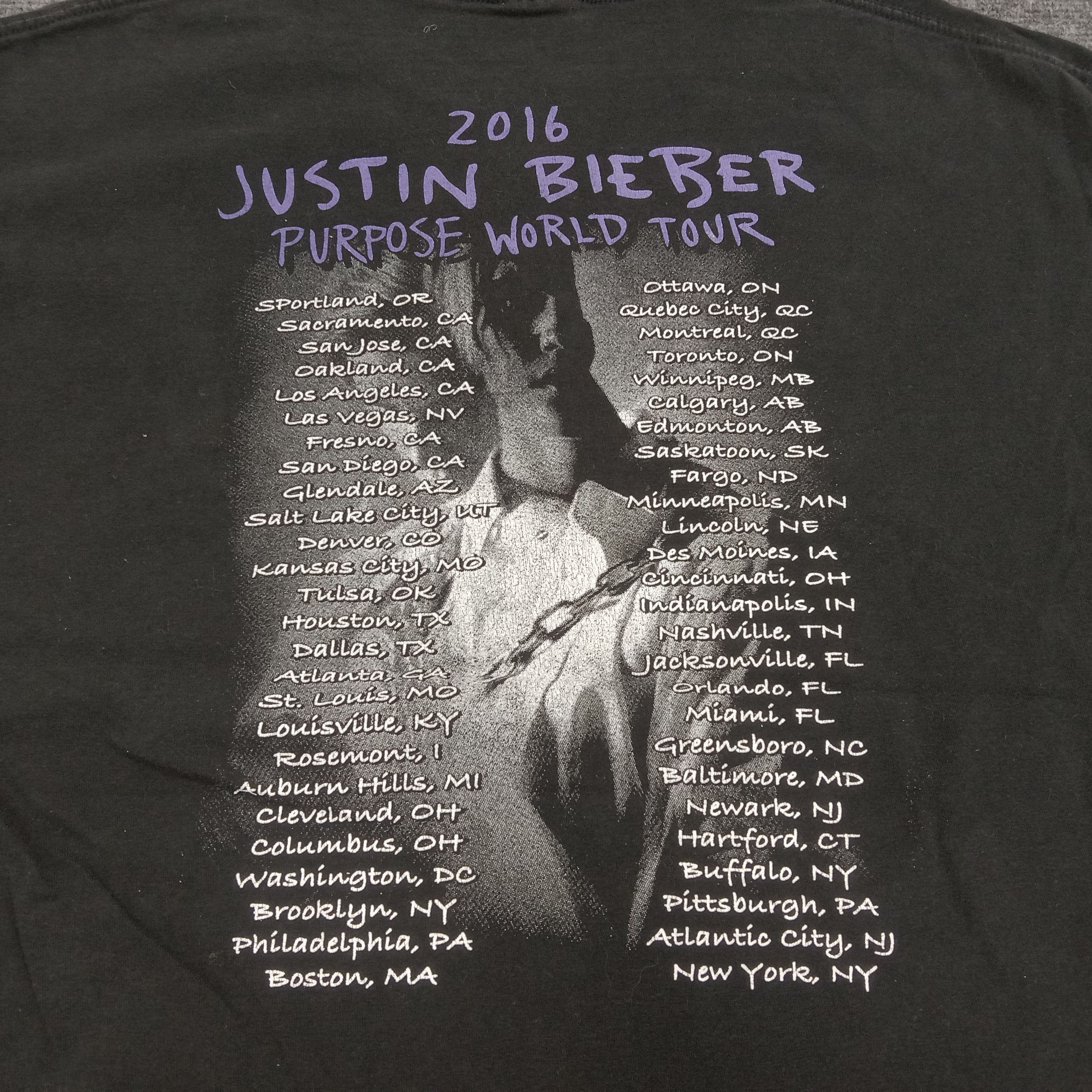 Band Tees × Justin Bieber × Vintage Justin Bieber American Pop Singer Tshirt Size US L / EU 52-54 / 3 - 4 Thumbnail