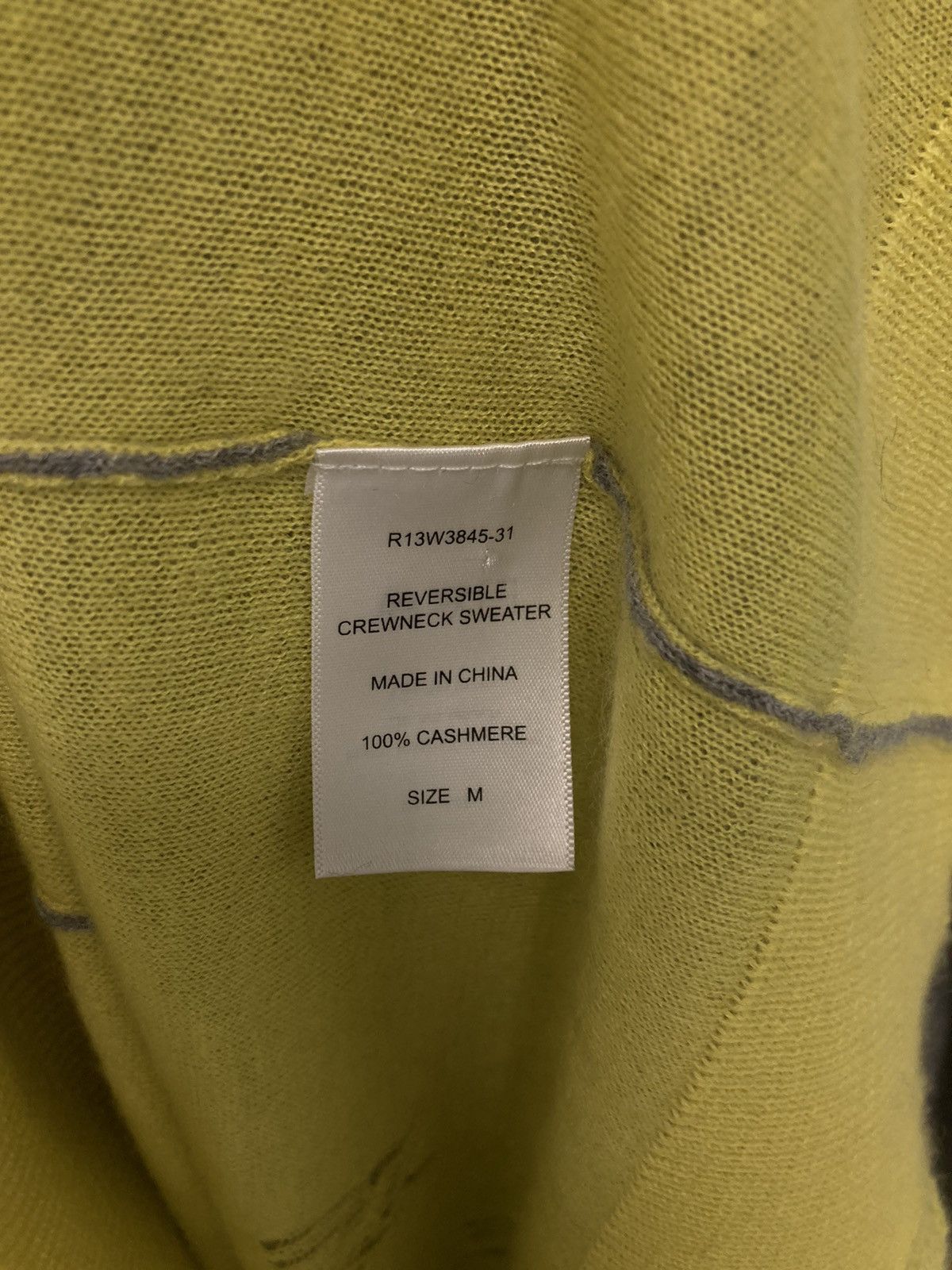 R13 Reversible cashmere sweater. Medium Size US M / EU 48-50 / 2 - 3 Thumbnail