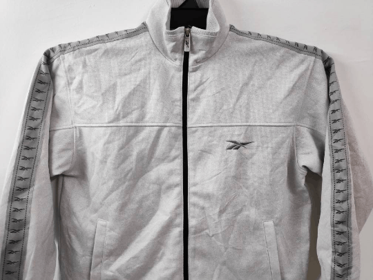 Reebok Vintage Reebok Side Tape Zip Up Sweater Jacket Size US M / EU 48-50 / 2 - 3 Thumbnail