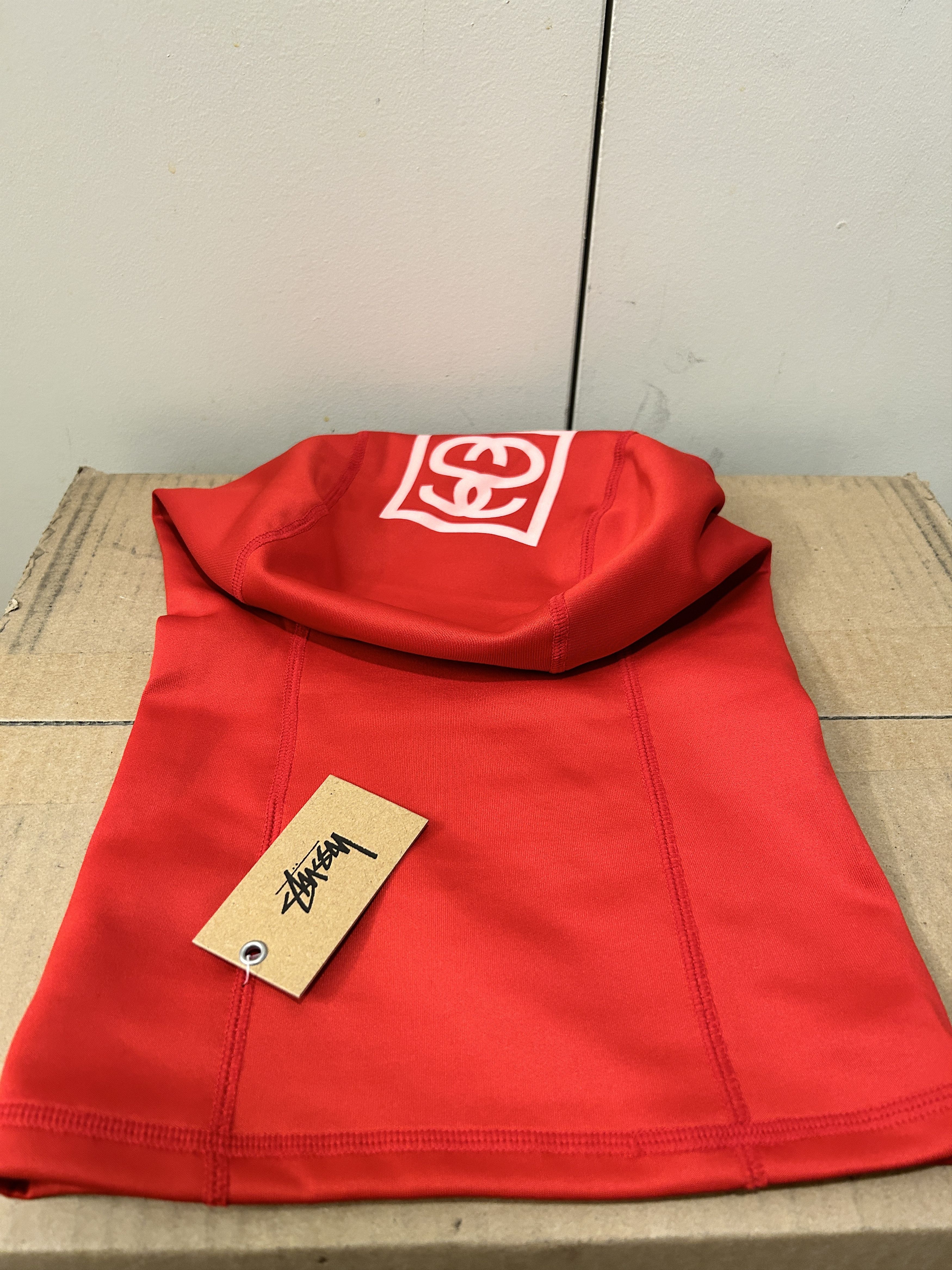 Stussy Stüssy SS Link Balaclava Red Size ONE SIZE - 3 Thumbnail