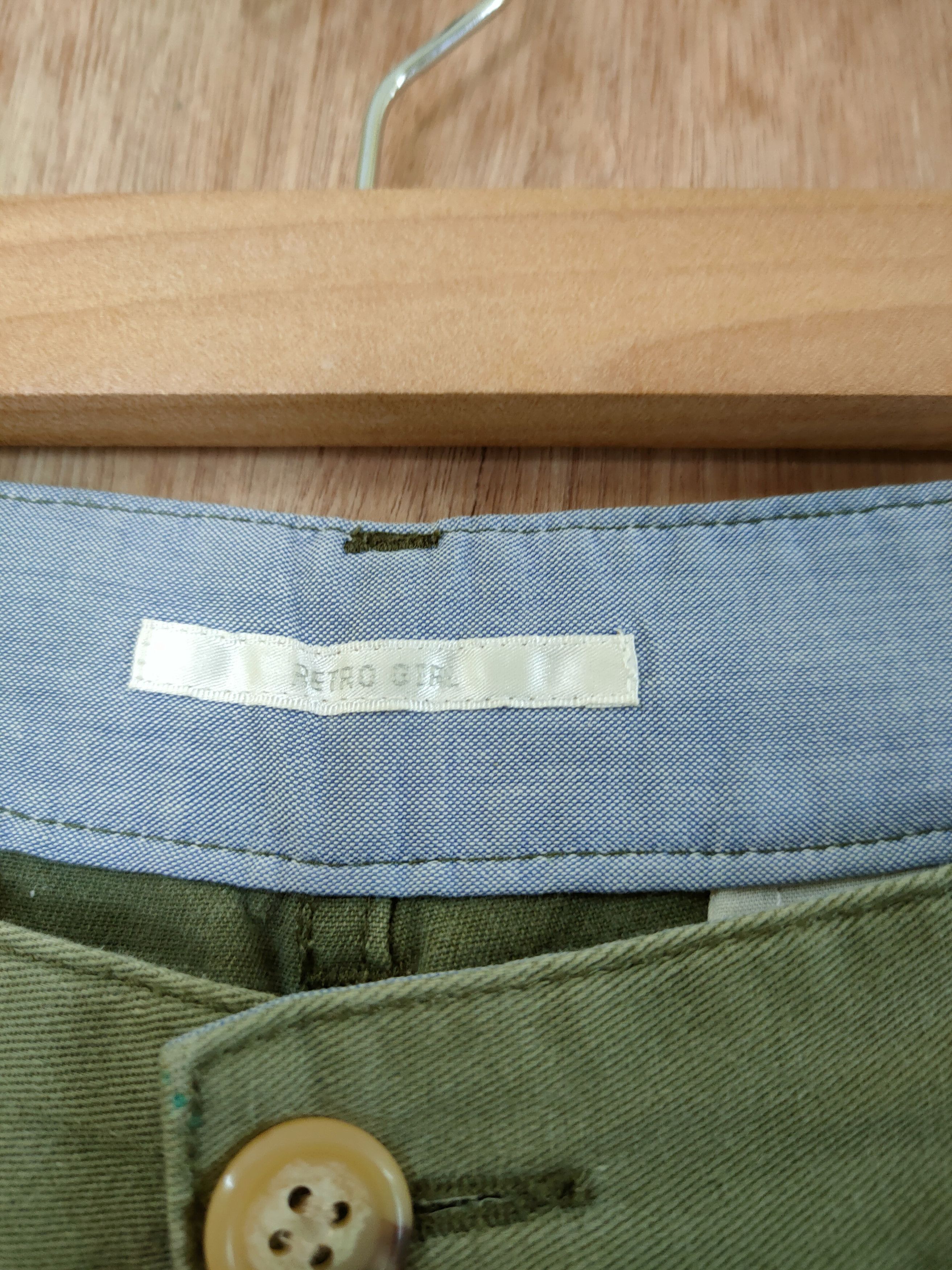 Japanese Brand DLL Retro Girl green cropped pants japan painter #46-316 Size US 28 / EU 44 - 5 Thumbnail