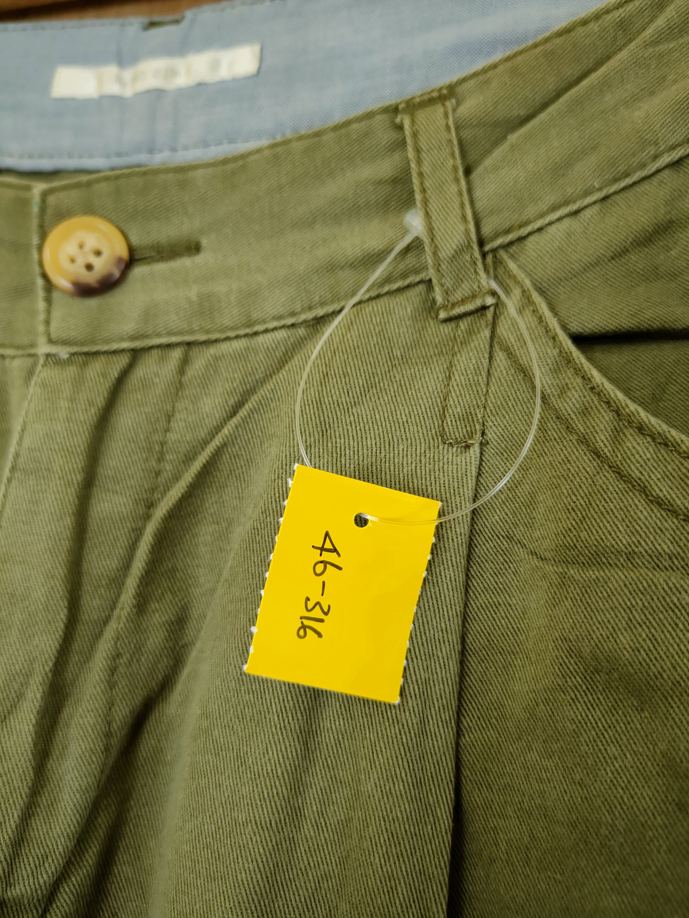 Japanese Brand DLL Retro Girl green cropped pants japan painter #46-316 Size US 28 / EU 44 - 4 Thumbnail