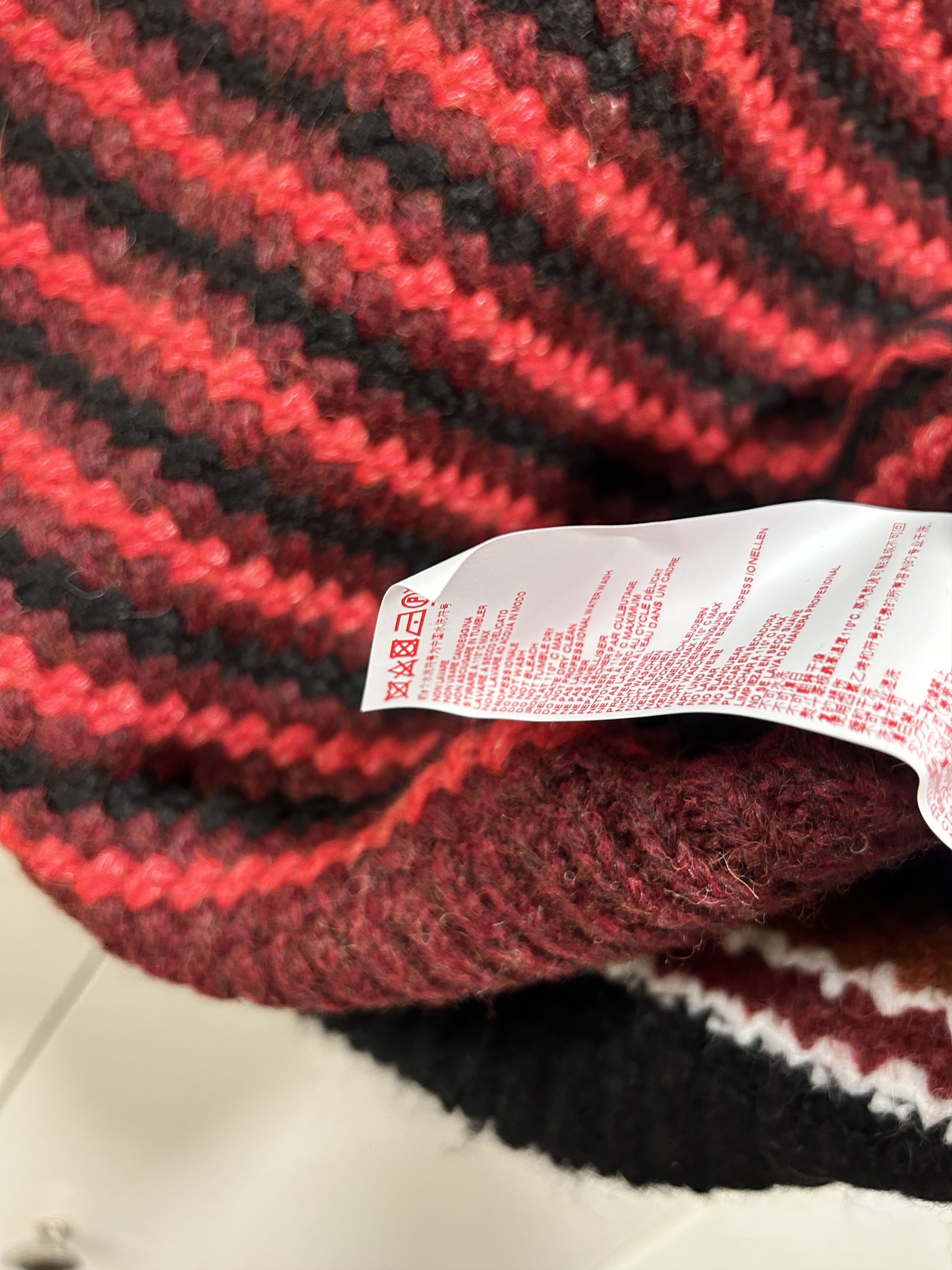 Marni MARNI Patchwork roundneck crochet knit sweater 'Wine' IT 44 Size M / US 6-8 / IT 42-44 - 5 Thumbnail