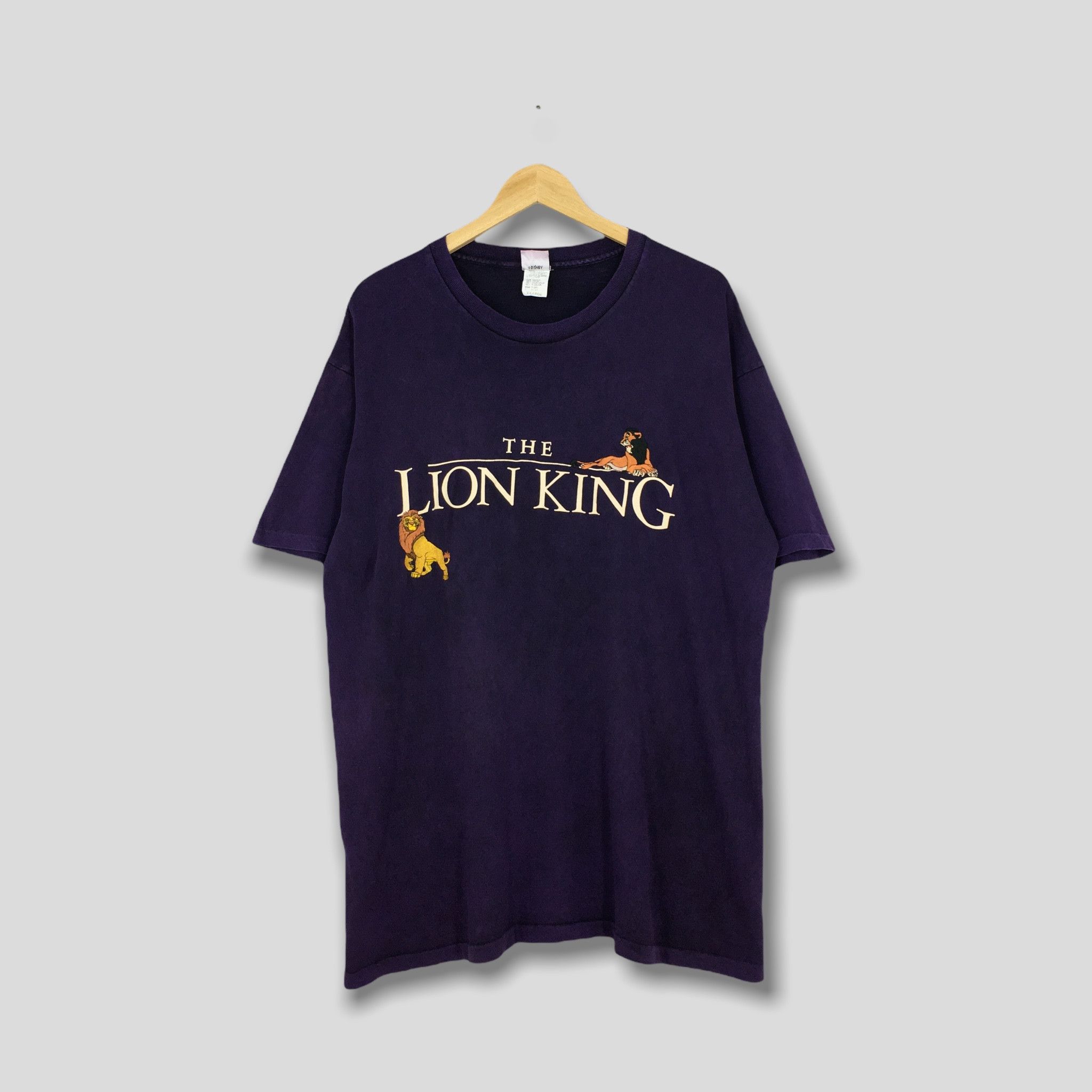 Image of 90's The Lion King Disney Purple Tshirt Xlarge, Men's