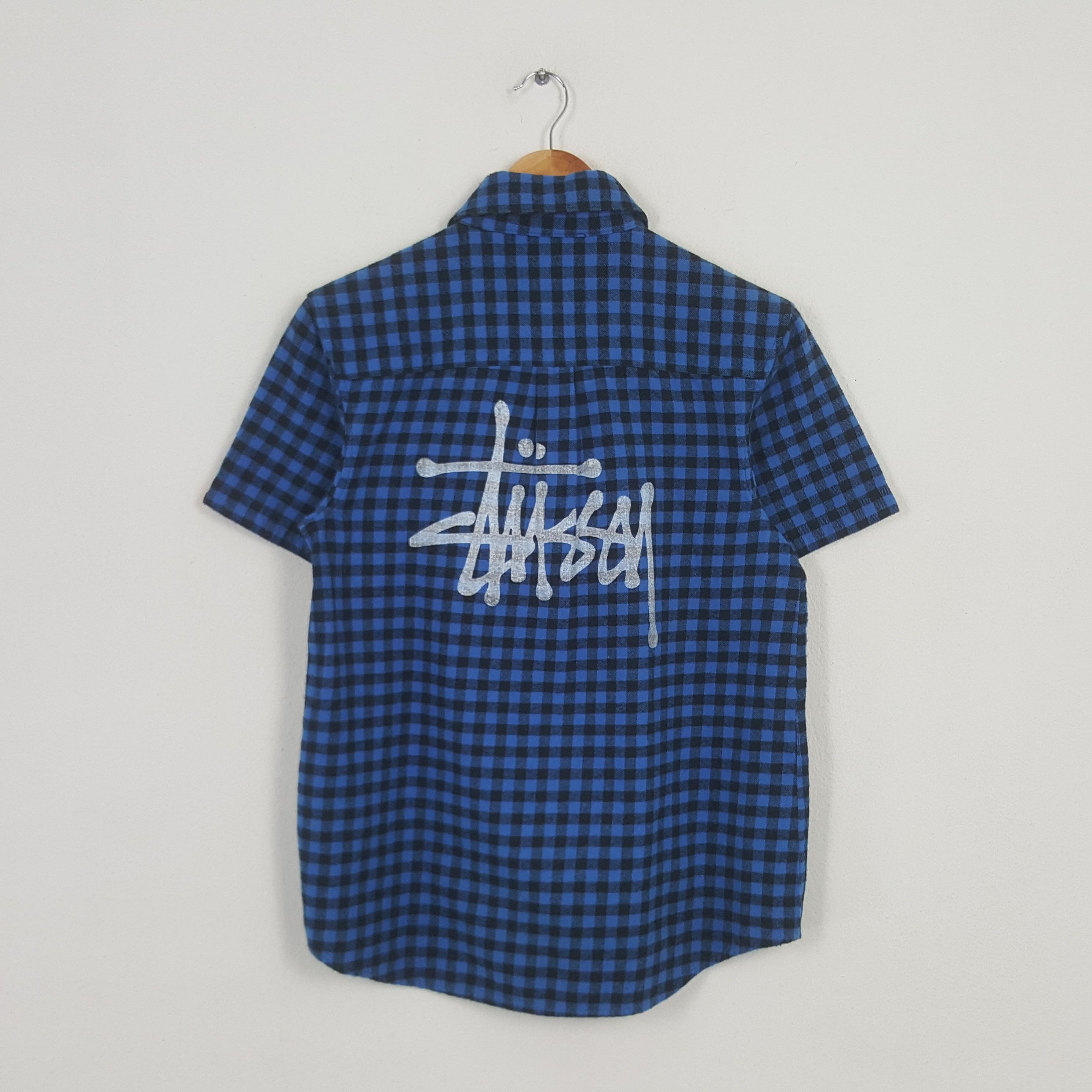 Stussy × Vintage Vintage Stussy Custom Art Button Up Shirt Size US S / EU 44-46 / 1 - 1 Thumbnail