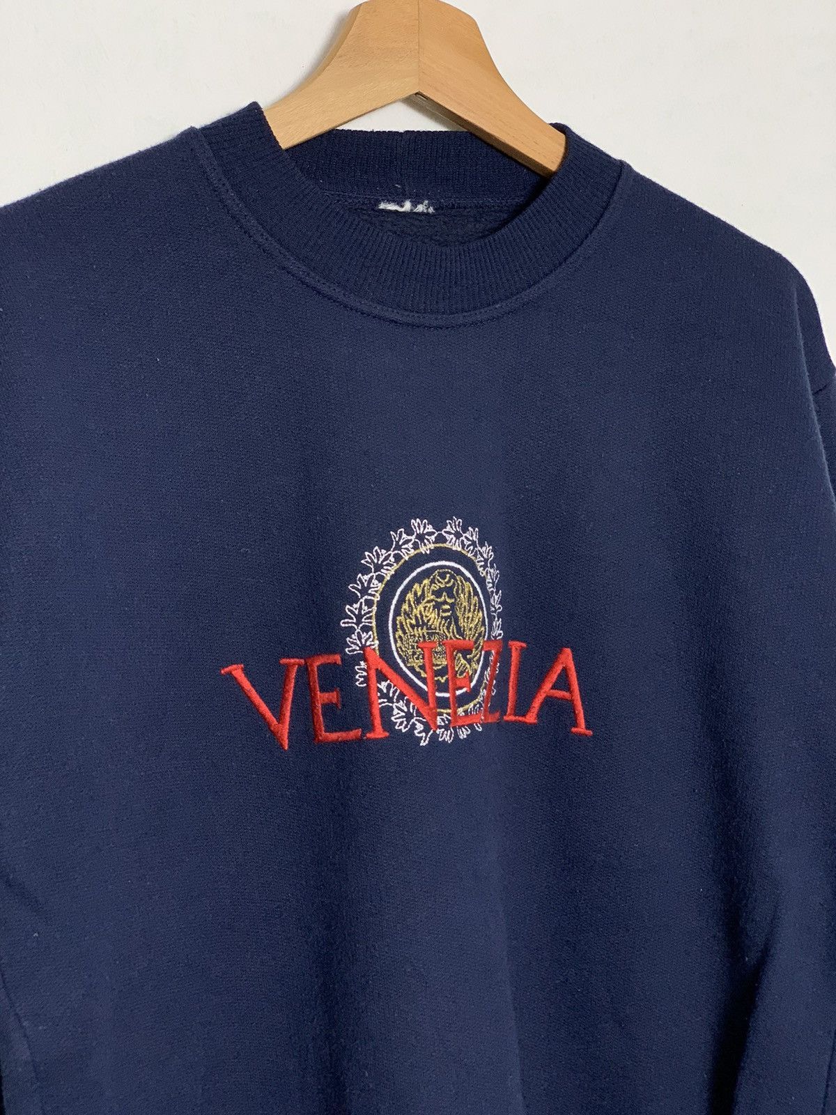 SSSR Venezia Vintage Venezia Embroidered Logo Crewneck Sweater Size US M / EU 48-50 / 2 - 2 Thumbnail