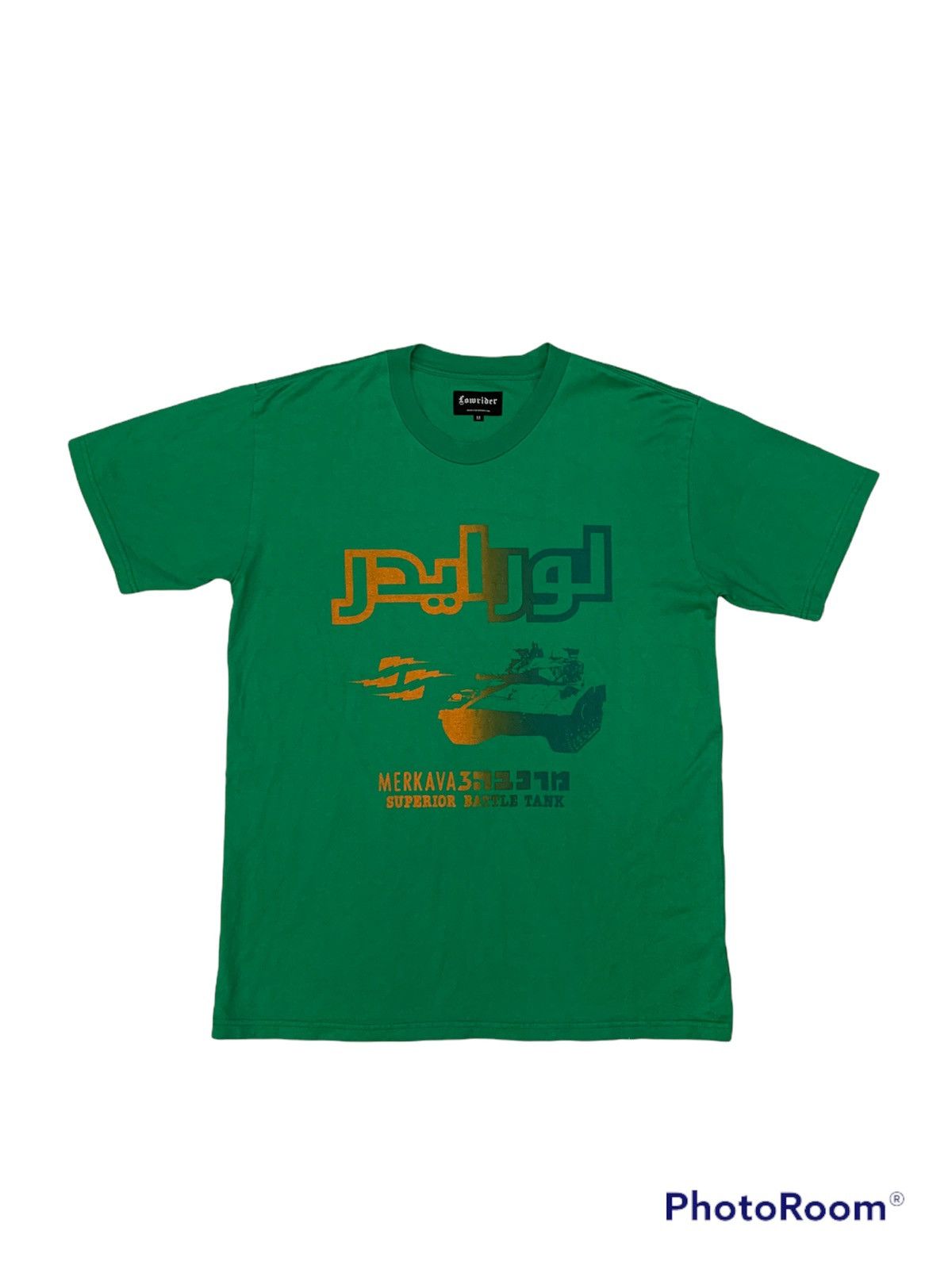 Japanese Brand Lowrider shirts Arabic spell out superior battle tank Size US M / EU 48-50 / 2 - 1 Thumbnail