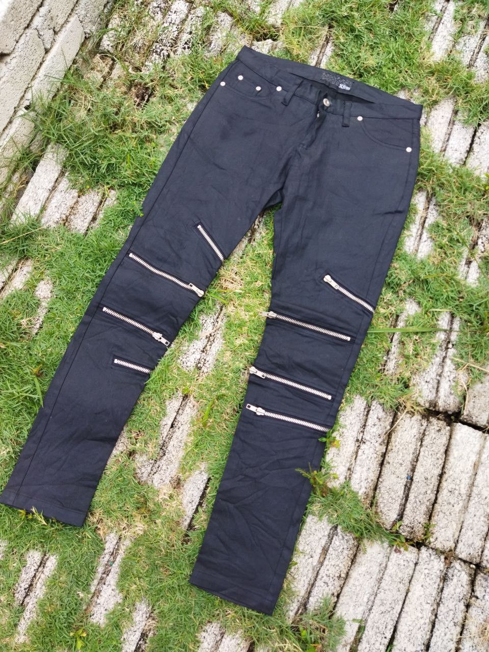 image of Beauty Beast x Seditionaries Xfrm Japan Zipper Punk Style Pants in Black, Men's (Size 29)