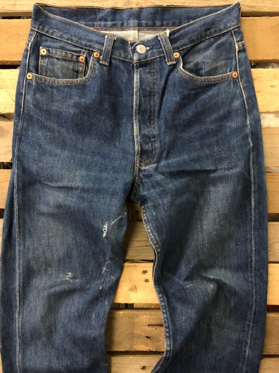 Levi's Vintage LEVIS 501 Made in Usa bad condition Size US 29 - 3 Thumbnail