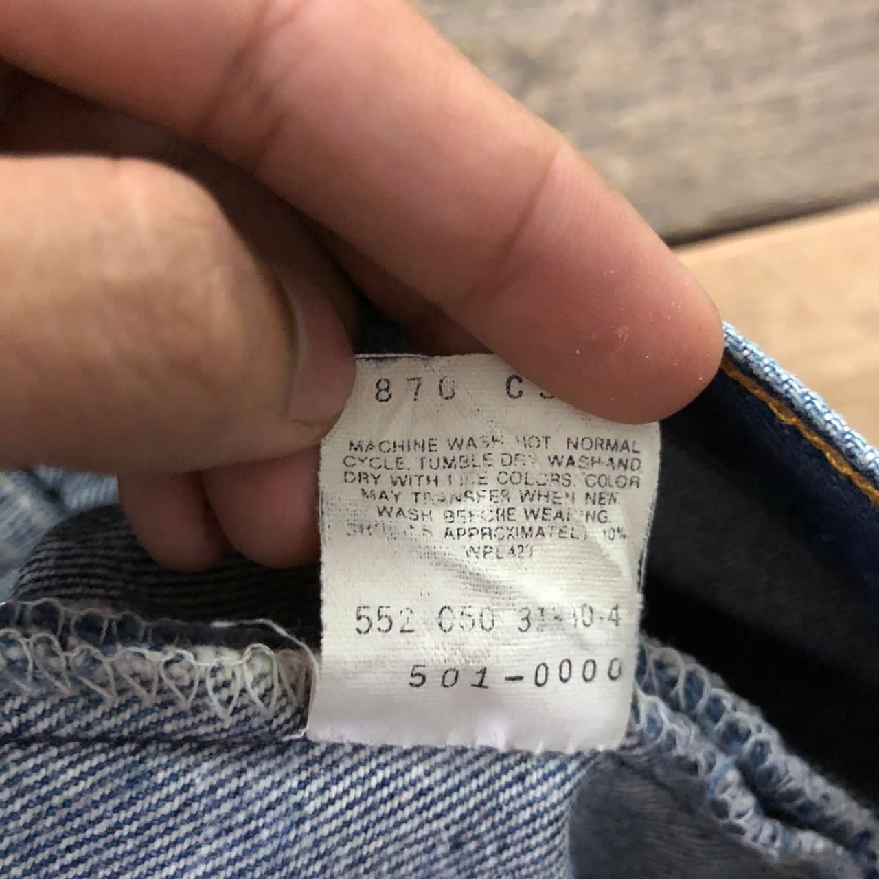 Levi's Vintage LEVIS 501 Made in Usa bad condition Size US 29 - 10 Thumbnail