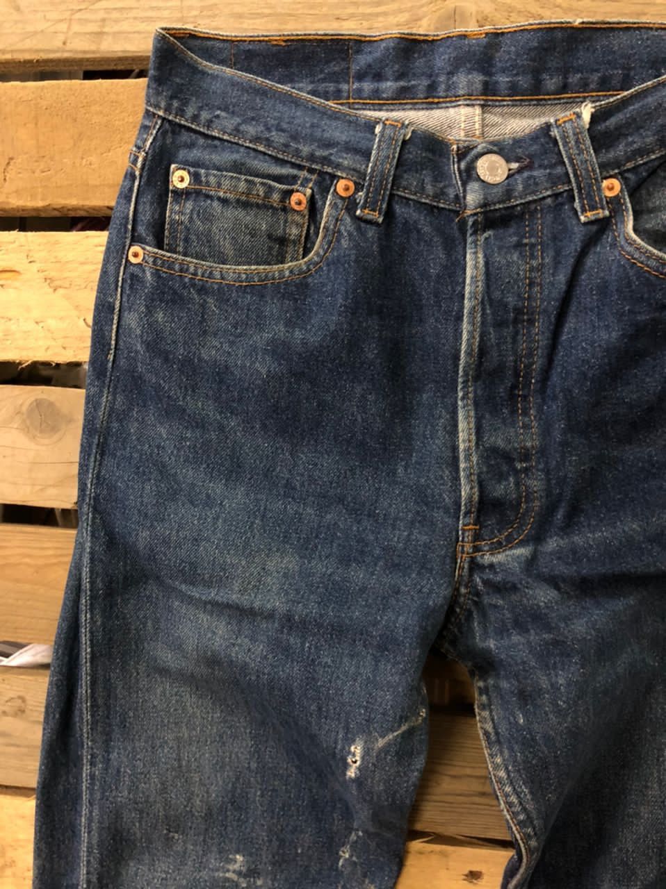 Levi's Vintage LEVIS 501 Made in Usa bad condition Size US 29 - 4 Thumbnail