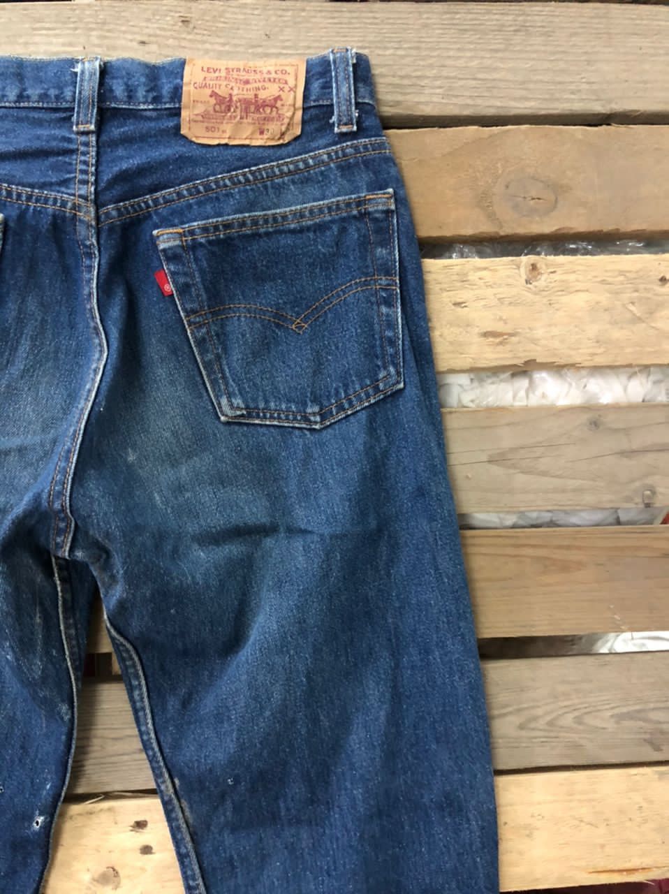Levi's Vintage LEVIS 501 Made in Usa bad condition Size US 29 - 14 Thumbnail