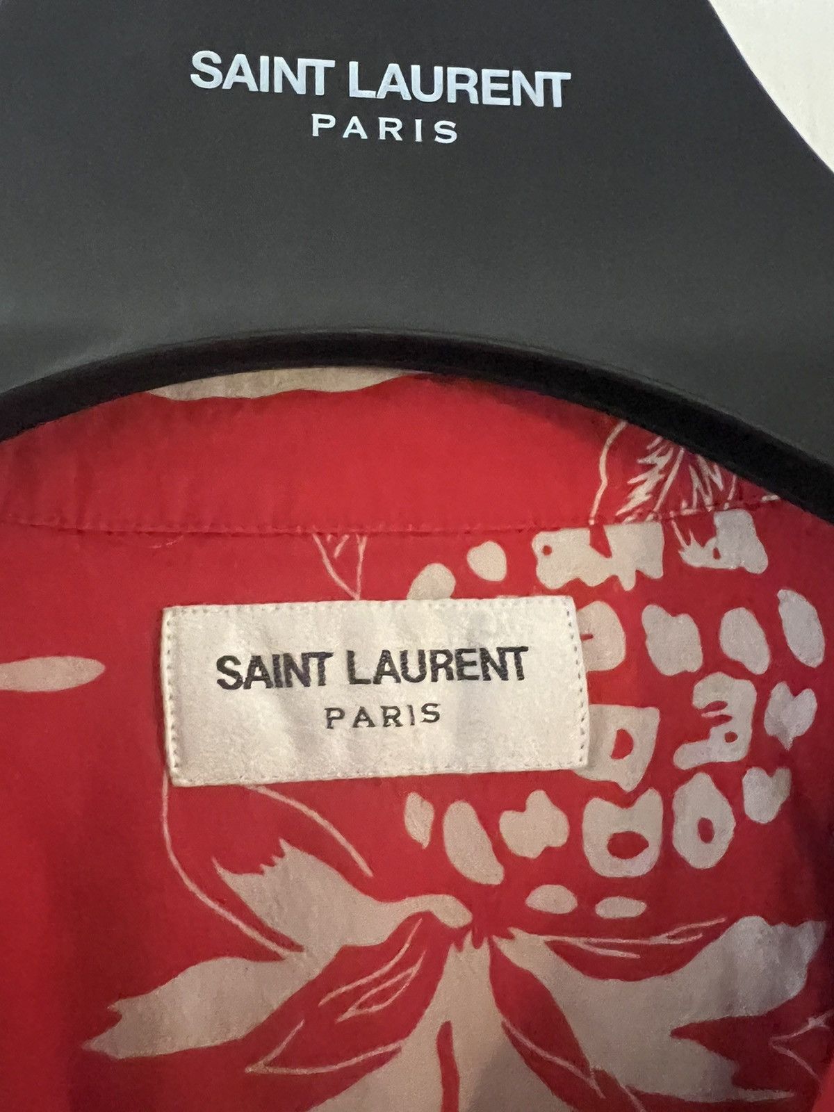 Saint Laurent Paris Hibiscus shirt Size US M / EU 48-50 / 2 - 3 Thumbnail