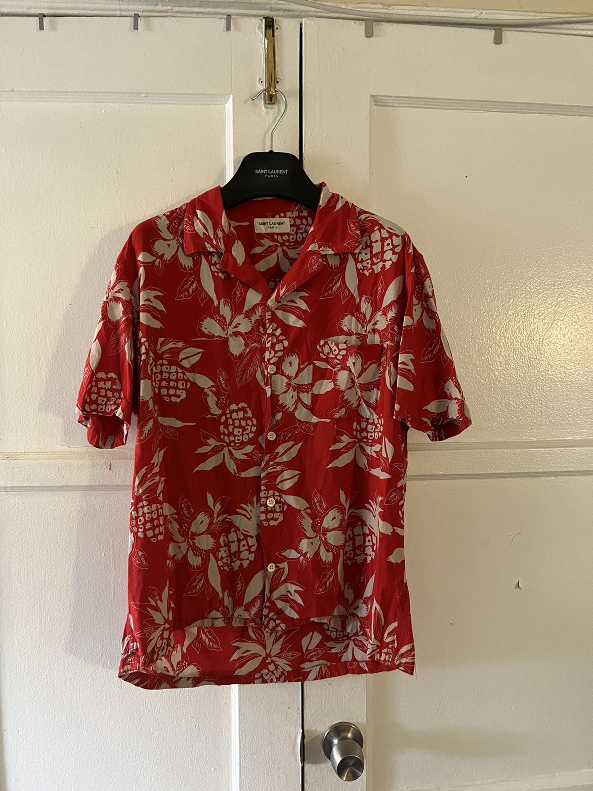 Saint Laurent Paris Hibiscus shirt Size US M / EU 48-50 / 2 - 2 Thumbnail