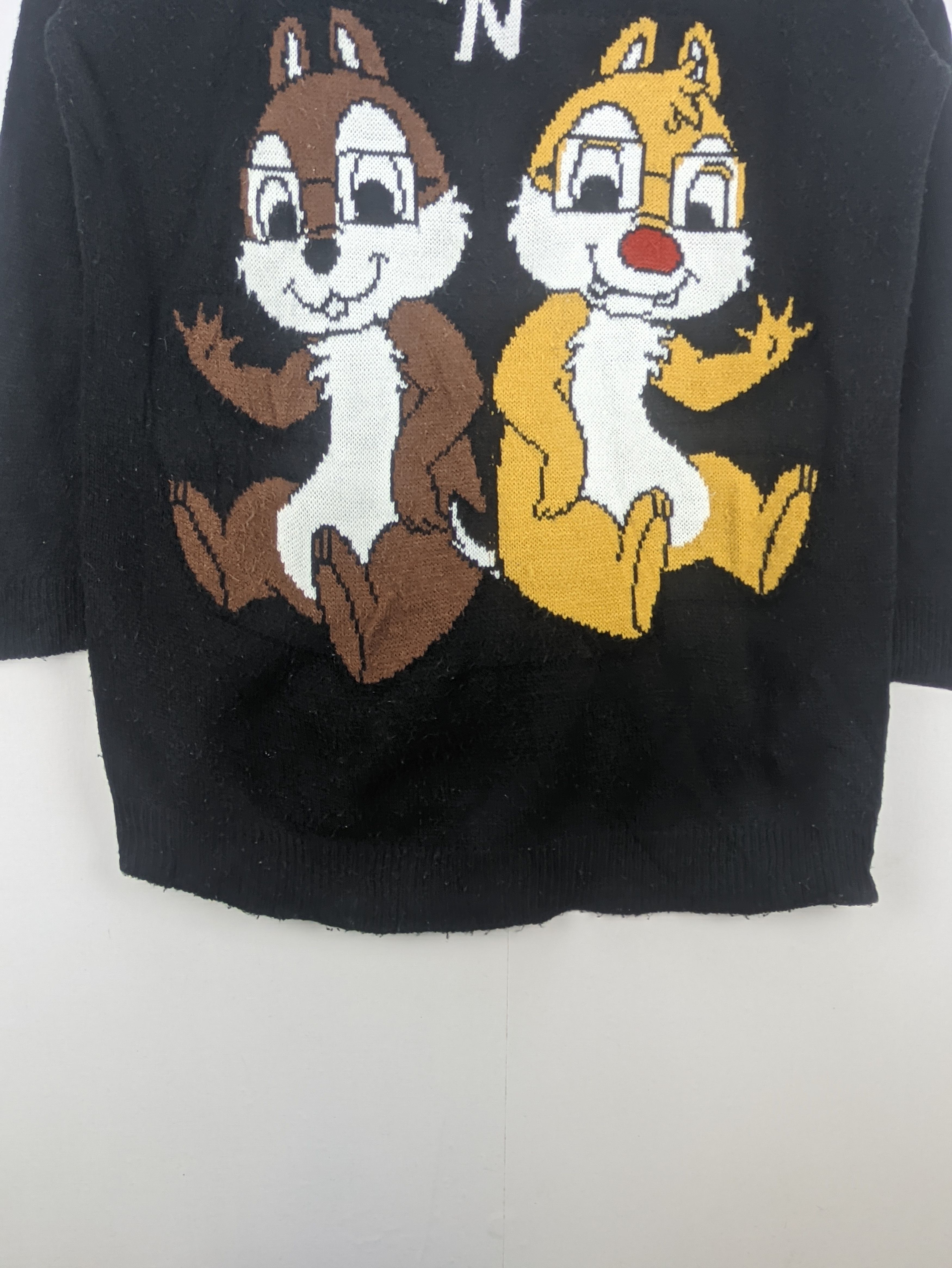 Disney Steals🔥Knit Sweater Disney Chip & Dale Size L / US 10 / IT 46 - 4 Thumbnail