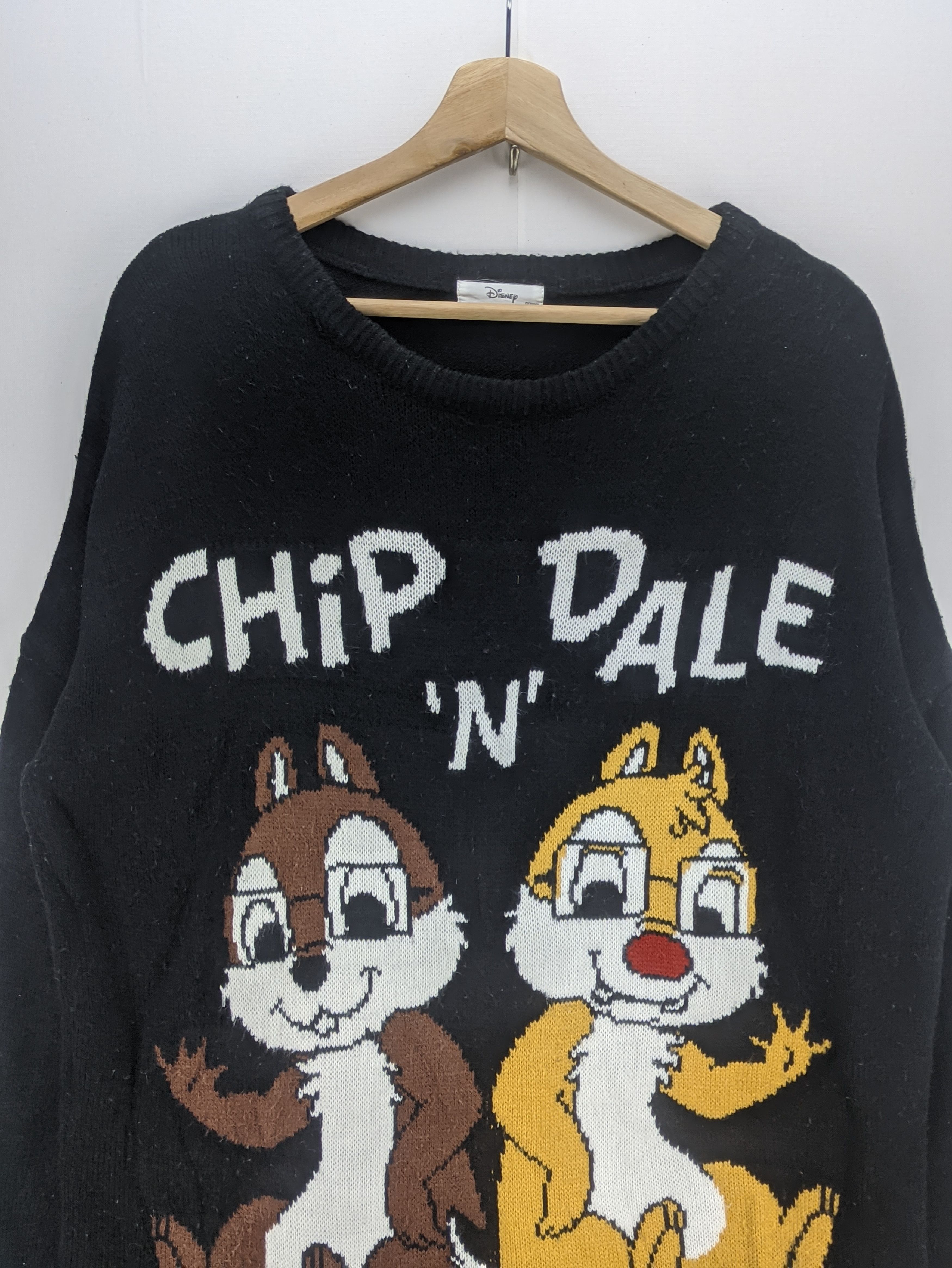 Disney Steals🔥Knit Sweater Disney Chip & Dale Size L / US 10 / IT 46 - 3 Thumbnail