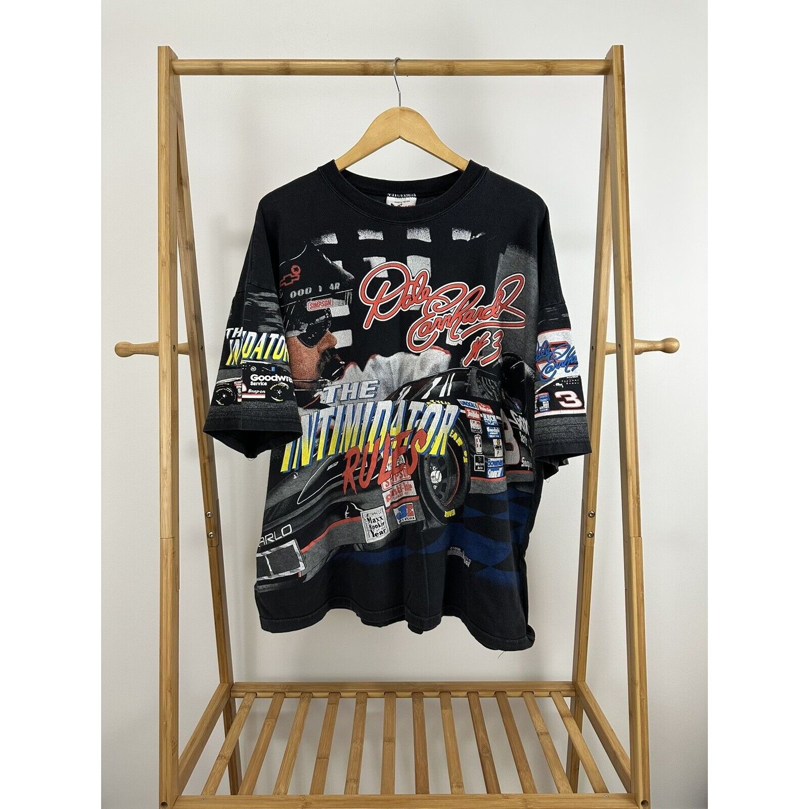 VTG Dale Earnhardt Nascar Racing Intimidator AOP T-Shirt XL