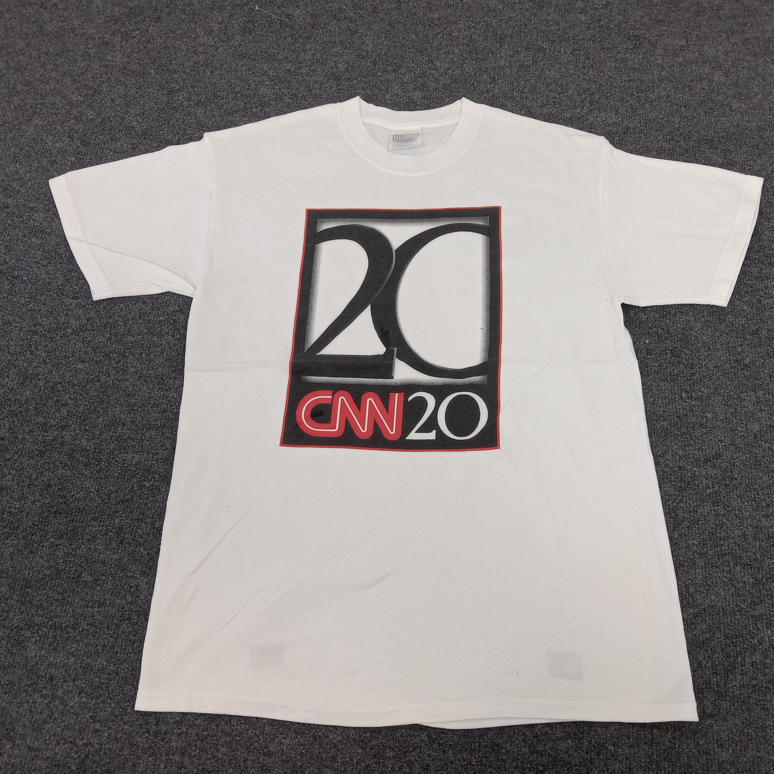 Vintage CNN American News Streetwear Style Tshirt Size US M / EU 48-50 / 2 - 1 Thumbnail