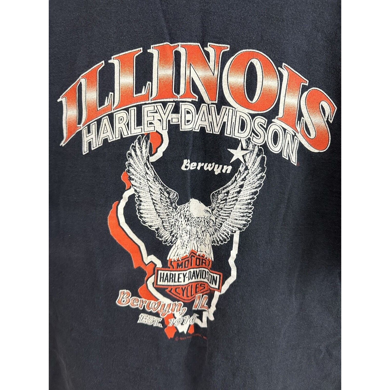 Vintage VTG Harley-Davidson Eagle Dragon Fight Bold T-Shirt L Size US L / EU 52-54 / 3 - 4 Thumbnail