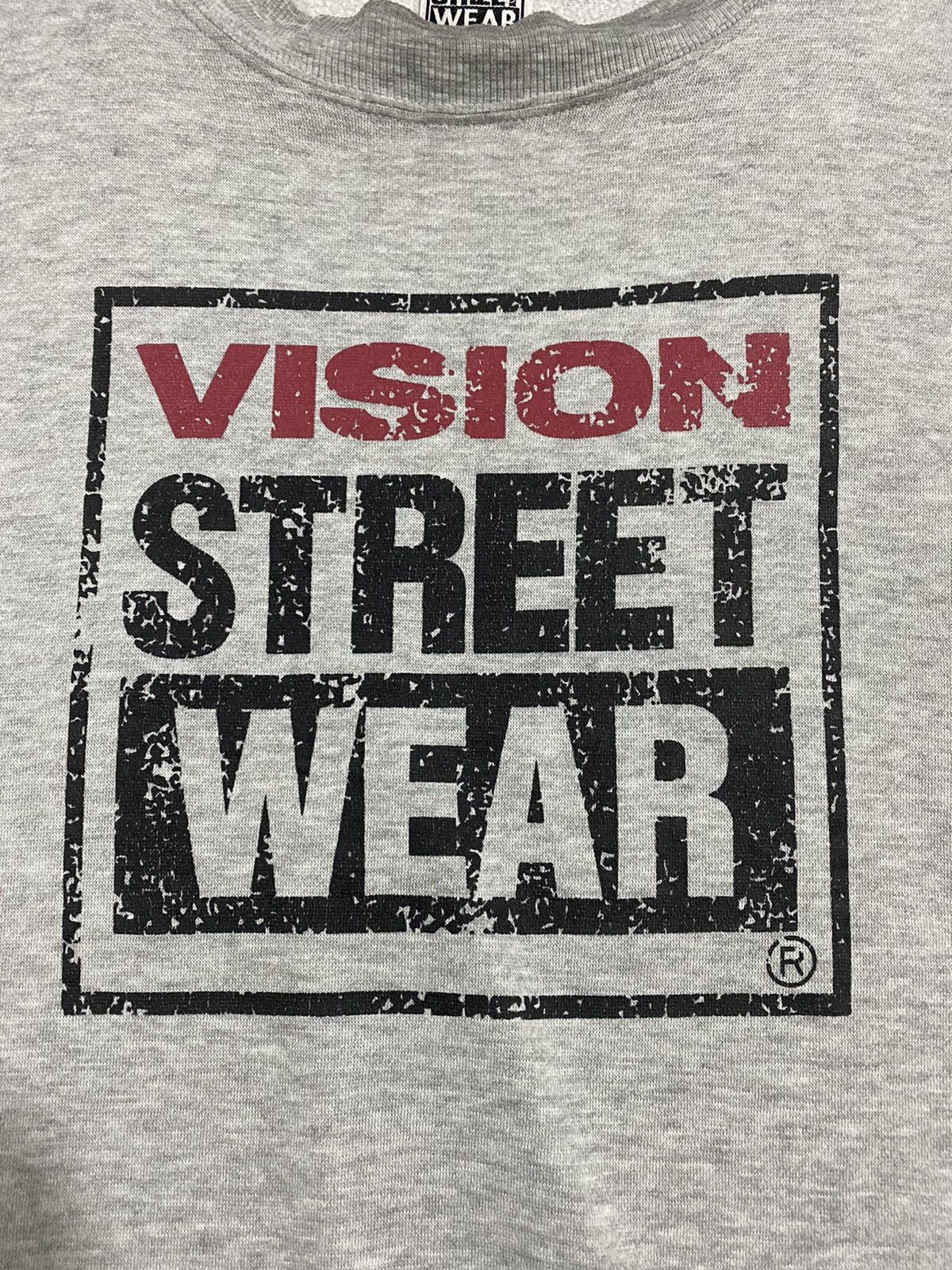 Vintage × Vision Streetwear Vintage 90s Vision StreetWear Big Logo Spellout Grey Large Size US L / EU 52-54 / 3 - 4 Thumbnail