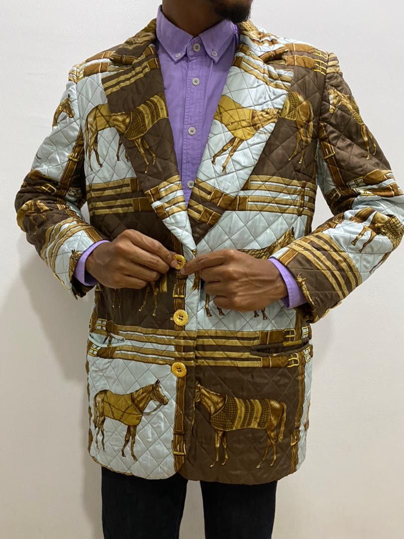 Other Giorgio Grati Jacket Overprinted Blazers Size M / US 6-8 / IT 42-44 - 3 Thumbnail
