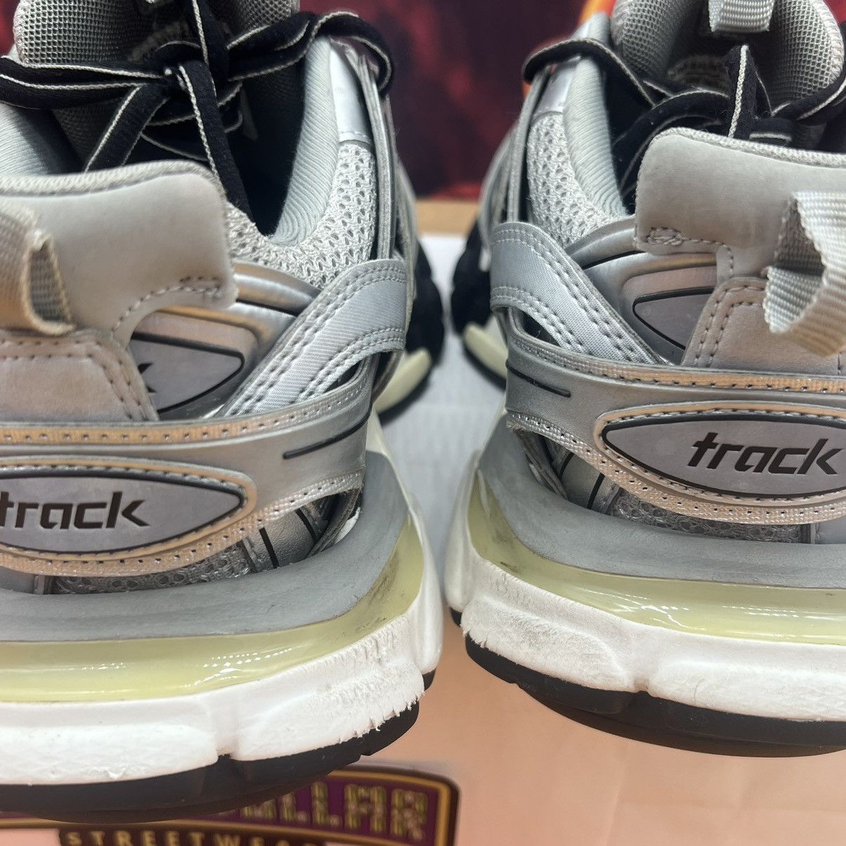 Balenciaga Track sneaker ‘metallic silver’ Sz- 6M/39EU Size US 6 / EU 39 - 8 Thumbnail