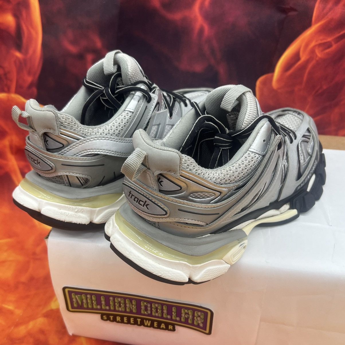 Balenciaga Track sneaker ‘metallic silver’ Sz- 6M/39EU Size US 6 / EU 39 - 6 Thumbnail