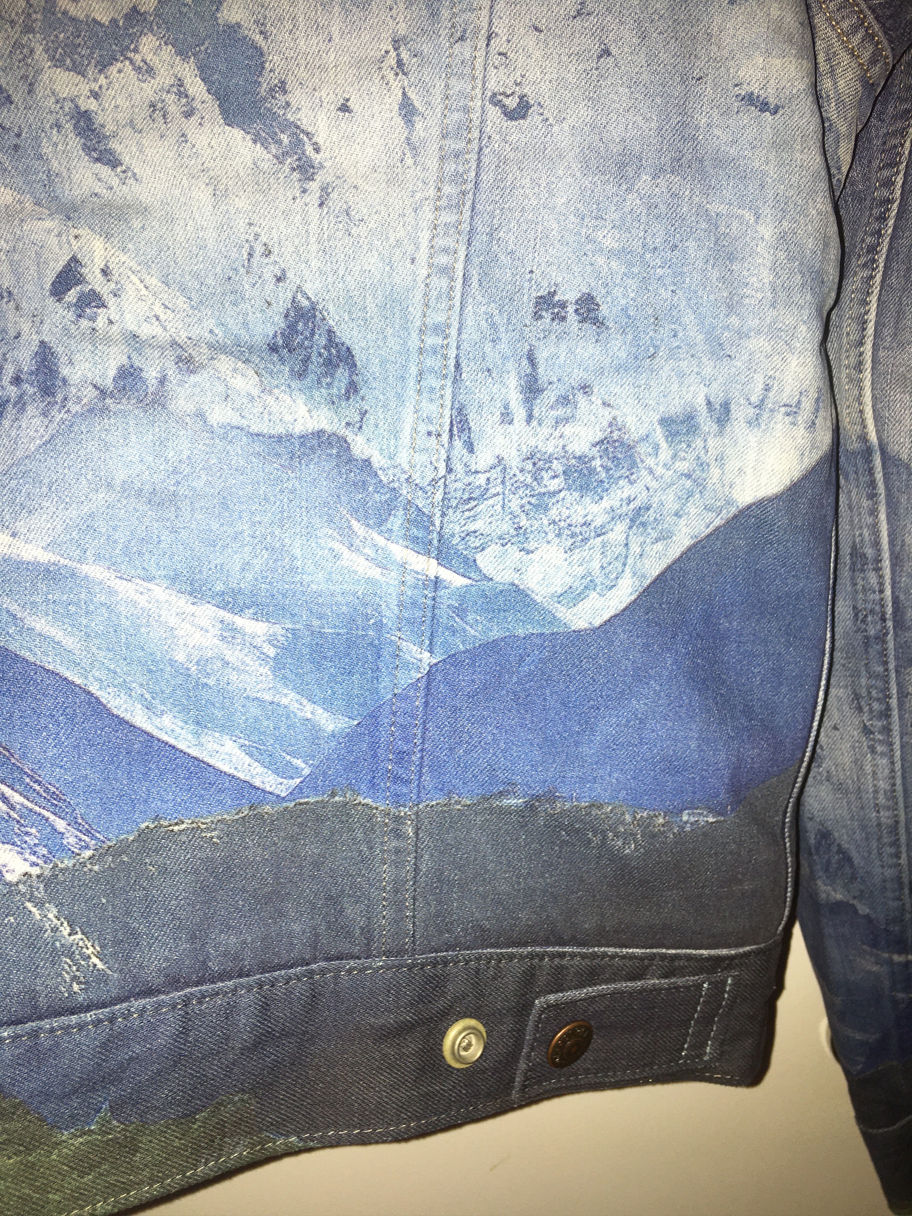 Polo Ralph Lauren Mountain Graphic Print Sherpa Fleece-Lined Trucker Jacket Size US M / EU 48-50 / 2 - 7 Thumbnail