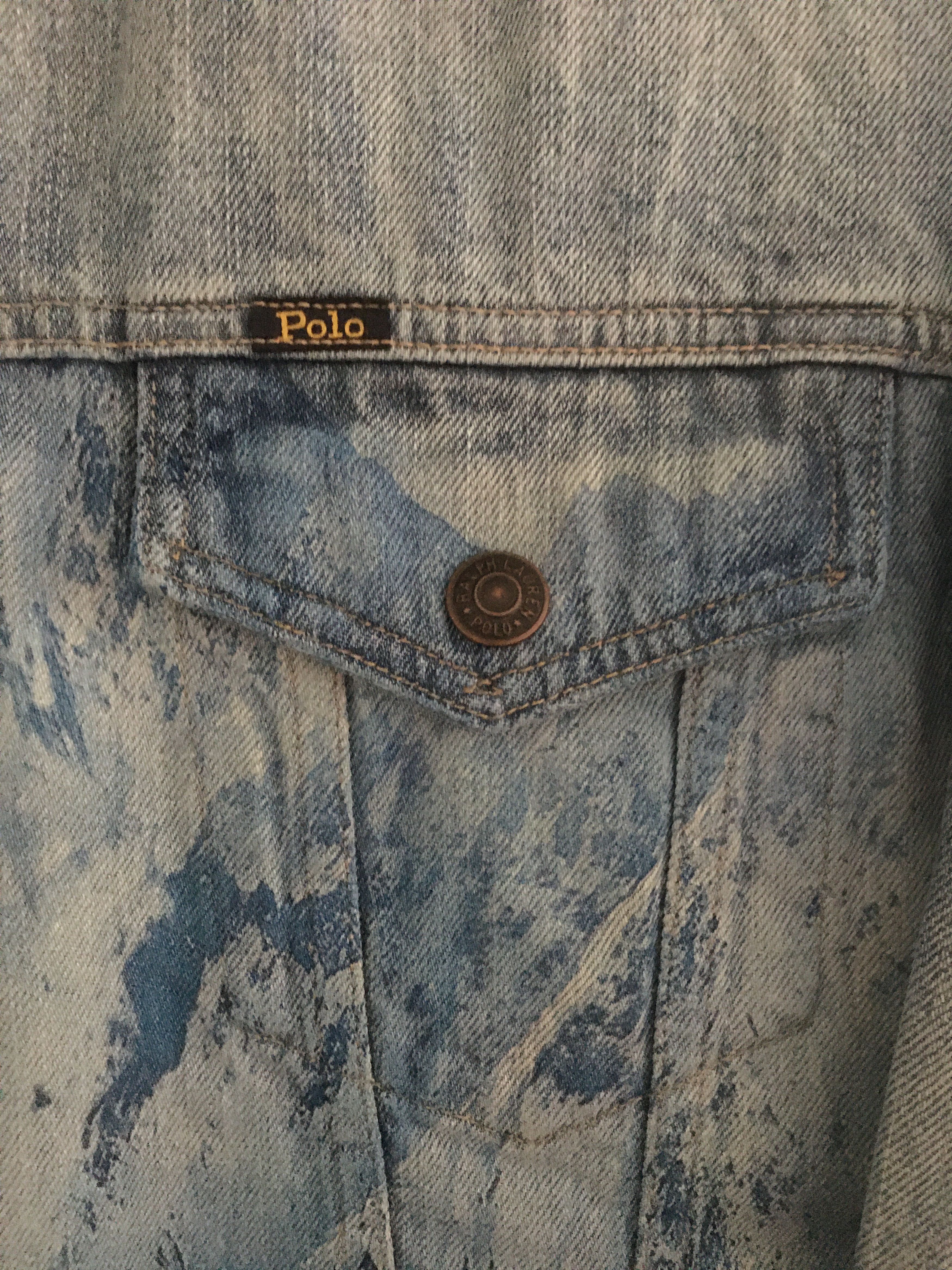 Polo Ralph Lauren Mountain Graphic Print Sherpa Fleece-Lined Trucker Jacket Size US M / EU 48-50 / 2 - 10 Thumbnail