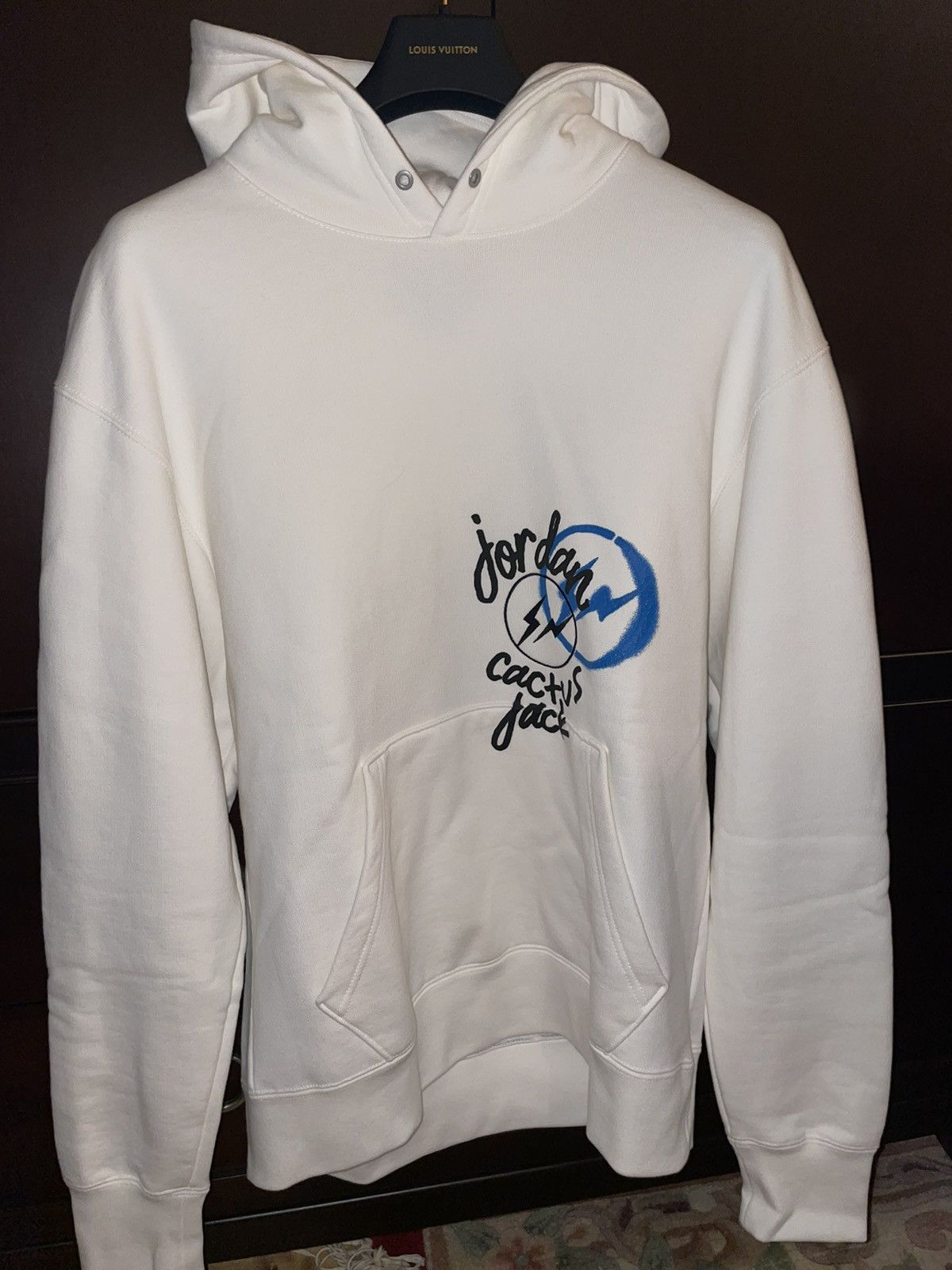 travis scott x jordan x fragment hoodie black