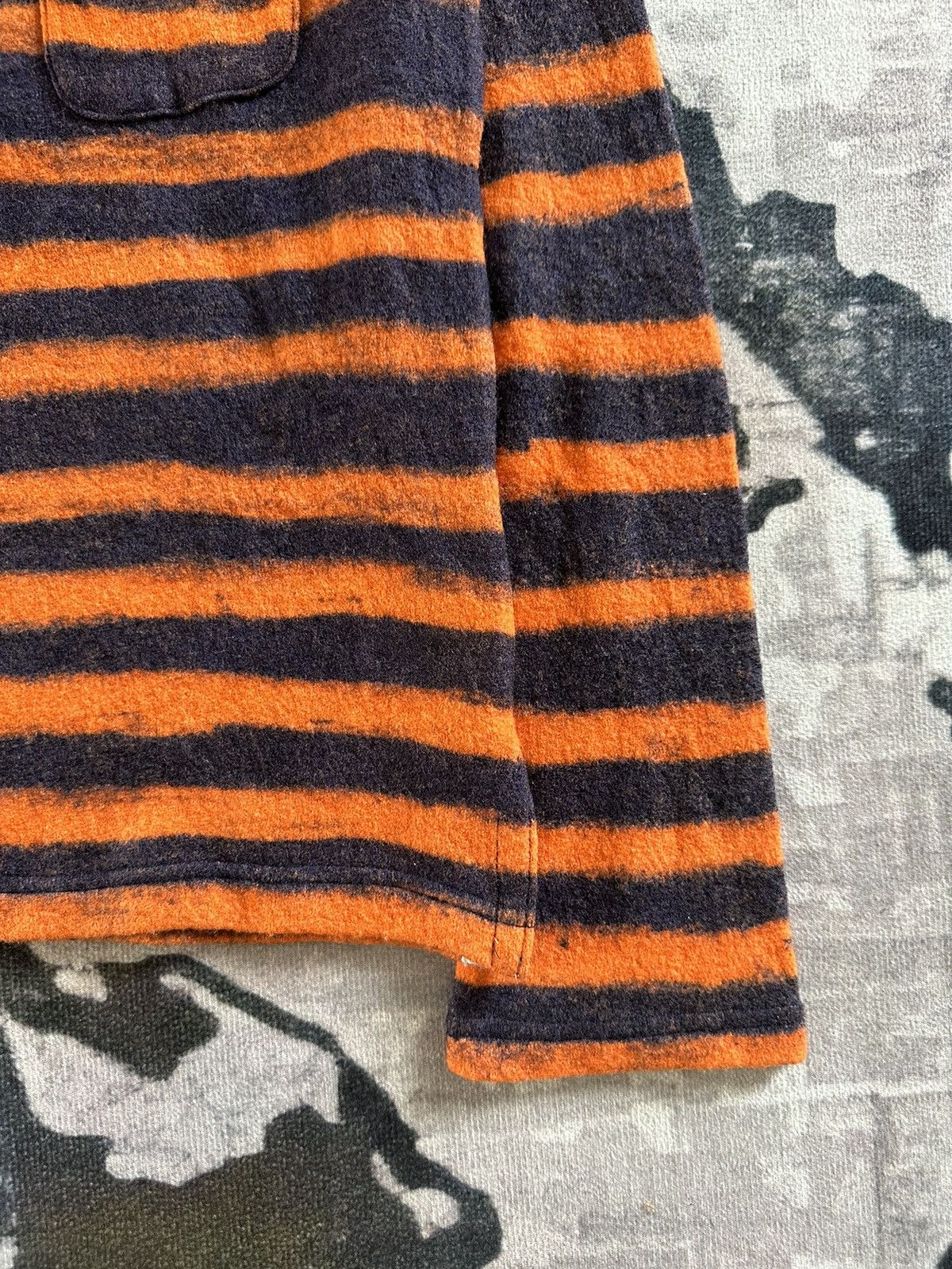 45rpm Archive 45RPM Studio Japan stripped wool long sleeve Size US M / EU 48-50 / 2 - 6 Thumbnail