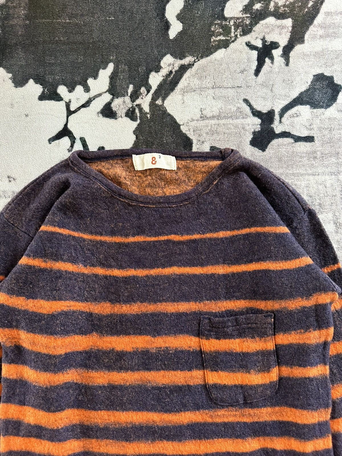 45rpm Archive 45RPM Studio Japan stripped wool long sleeve Size US M / EU 48-50 / 2 - 5 Thumbnail
