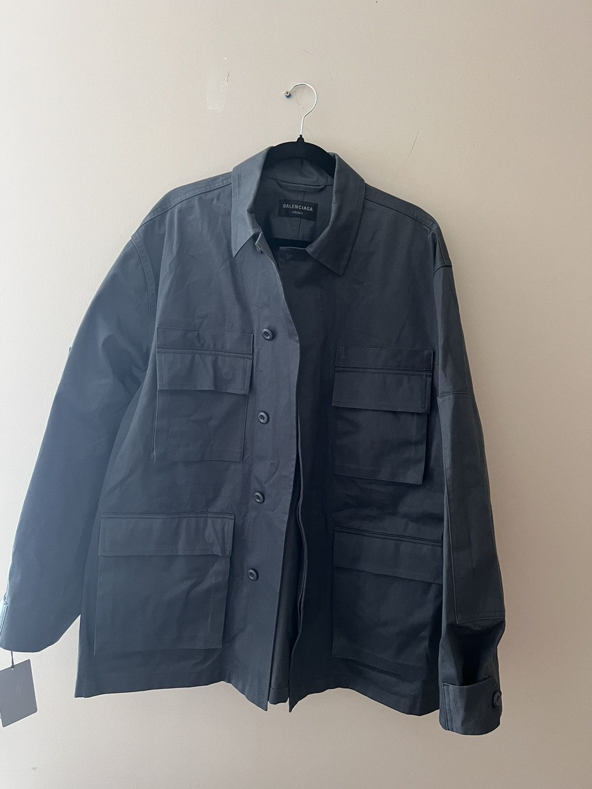 希少【Balenciaga】Cargo軽量ギャバジンジャケット Balenciaga balenciaga 22fw runway cargo jacket | Grailed