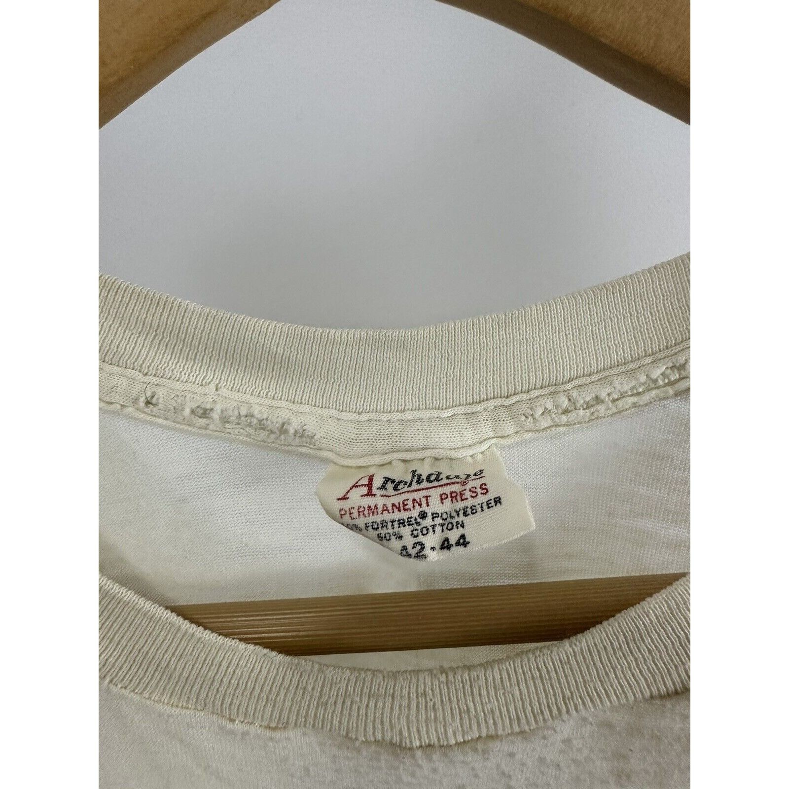 Vintage VTG 70s Archdale 50/50 Blank Paper Thin Burnout T-Shirt L Size US L / EU 52-54 / 3 - 3 Thumbnail