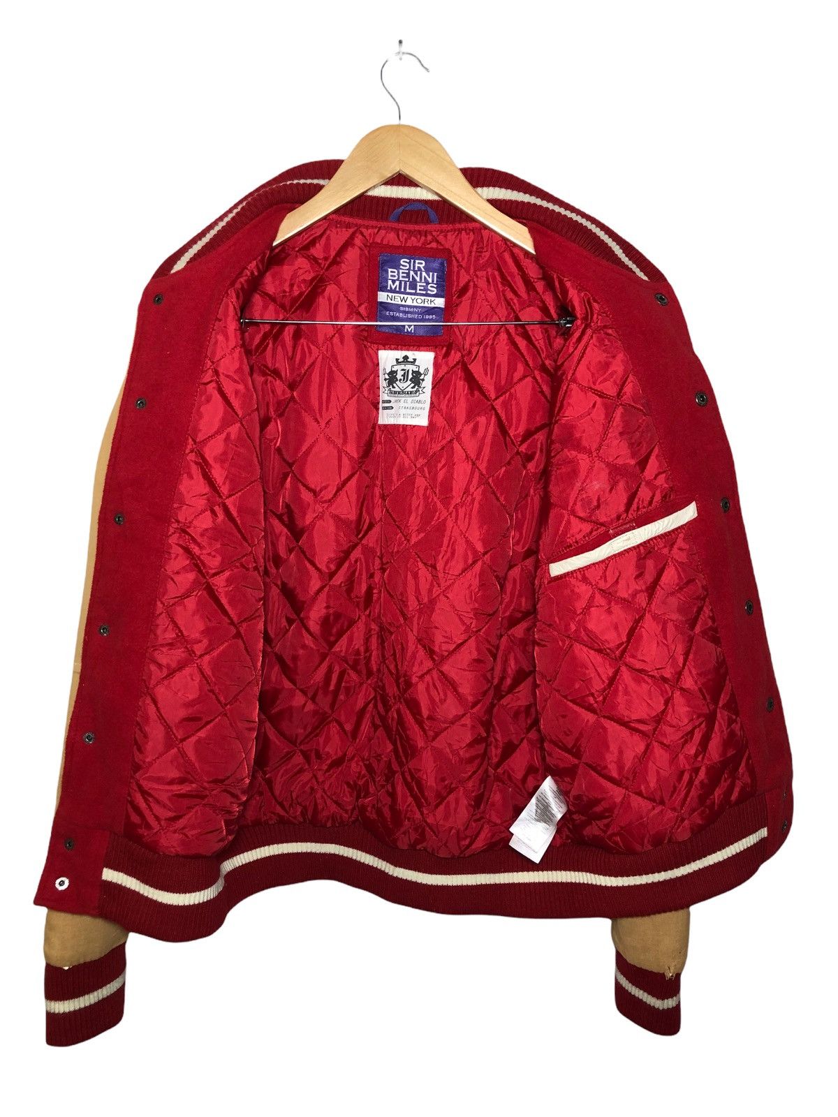 If Six Was Nine Vintage Sir Benni Miles Skull logo wool Varsity javket Size US M / EU 48-50 / 2 - 3 Thumbnail