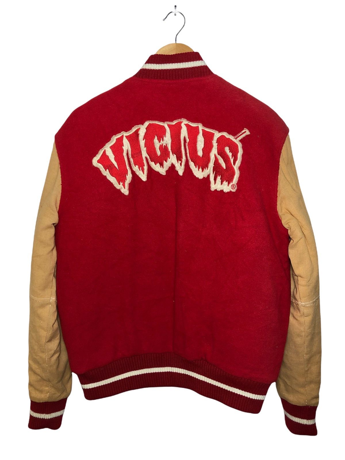 If Six Was Nine Vintage Sir Benni Miles Skull logo wool Varsity javket Size US M / EU 48-50 / 2 - 2 Thumbnail