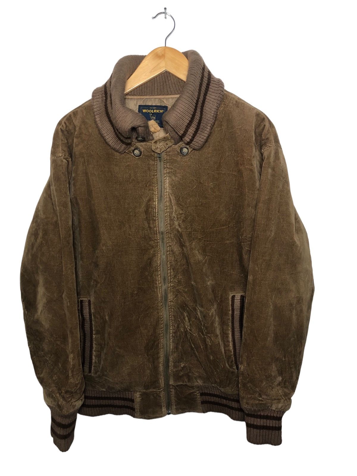 Vintage × Woolrich Woolen Mills Woolrich Zipper Jacket Armpit 22"x26" Size US M / EU 48-50 / 2 - 1 Thumbnail
