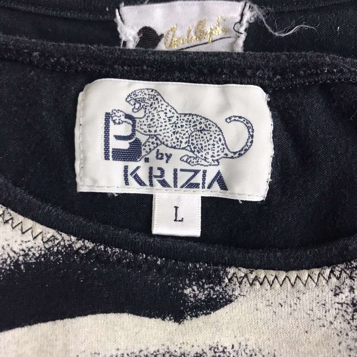 Krizia Uomo BASIC By KRIZIA Italian Designer Tiger Black T shirt Size L / US 10 / IT 46 - 5 Thumbnail