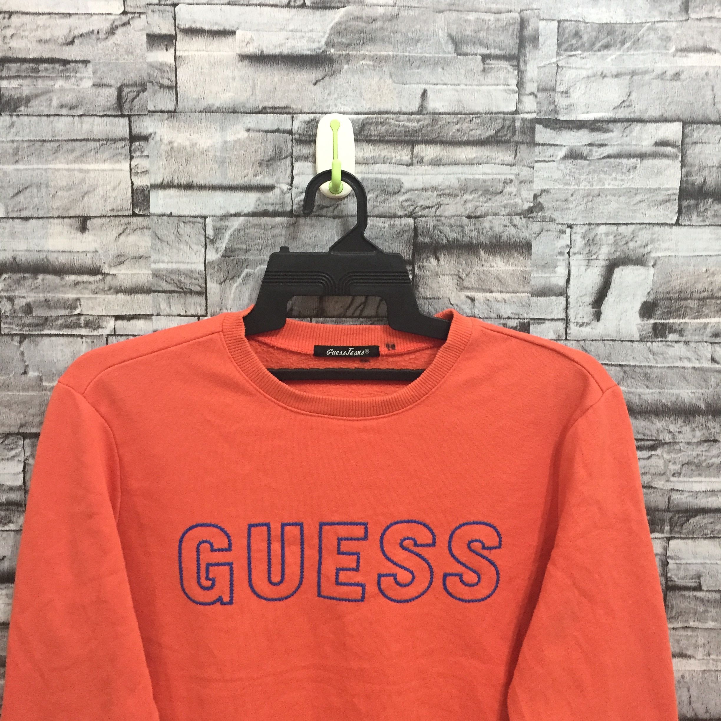 Guess Vintage GUESS sweatshirt big logo embroidered size L Size US L / EU 52-54 / 3 - 2 Thumbnail