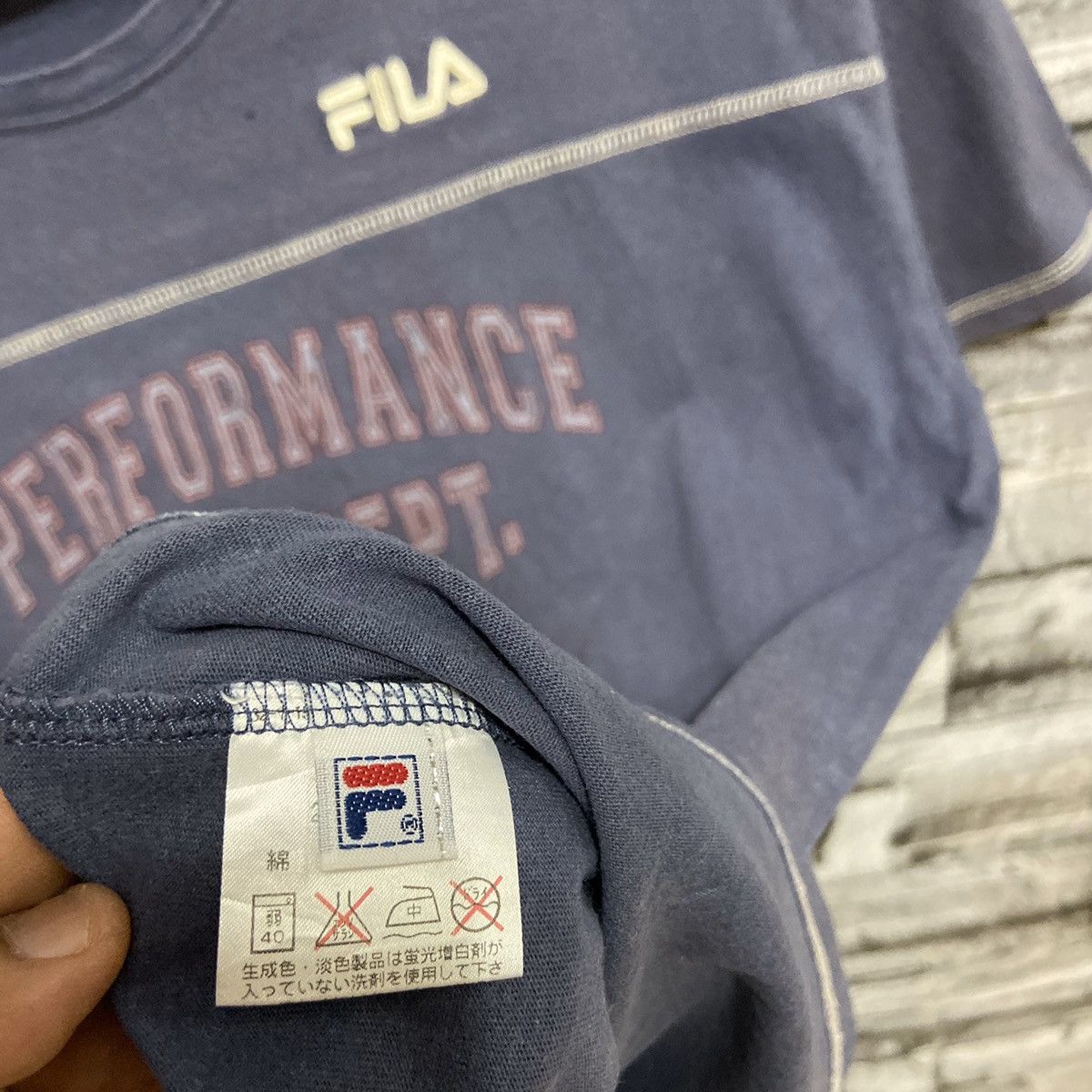 Fila Vintage Fila t shirt spellout embroidered size 160 fit M Size US M / EU 48-50 / 2 - 7 Thumbnail